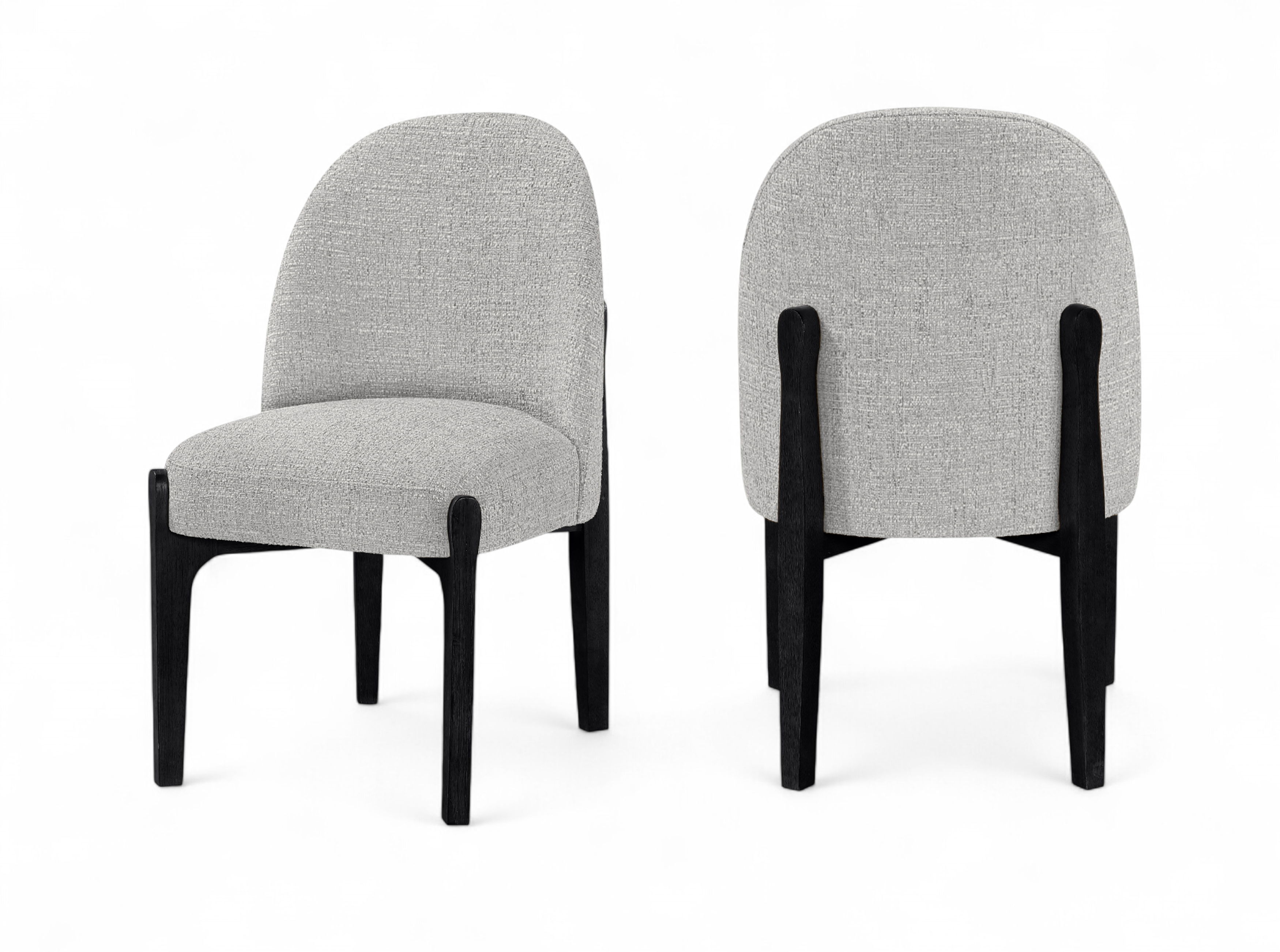 Torino - Fabric Upholstered Dining Chair (Set of 2) - Gray