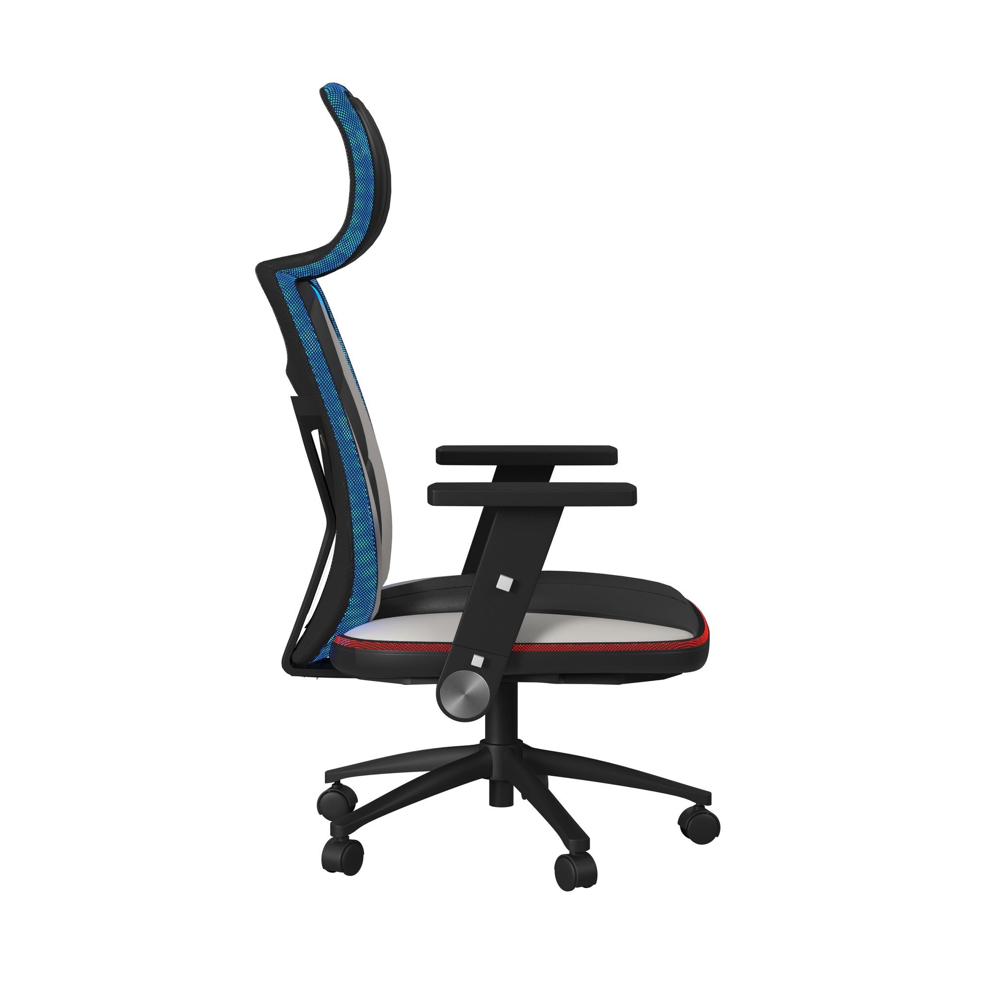 Rollins - Gaming Chair With LED And Speaker - Black And Khaki