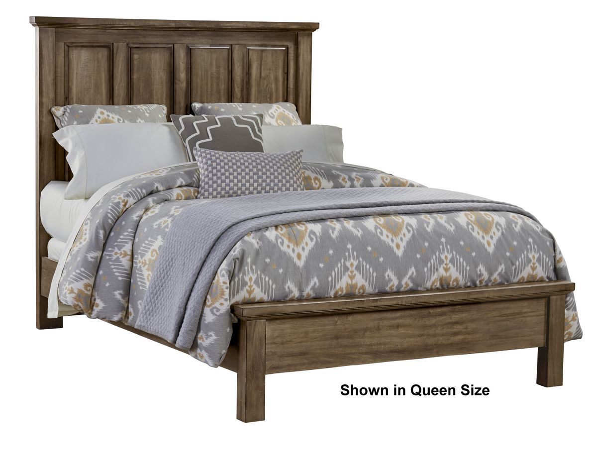 Vaughan-Bassett Maple Road - Queen Mansion Bed With Low Profile Footboard - Maple Syrup