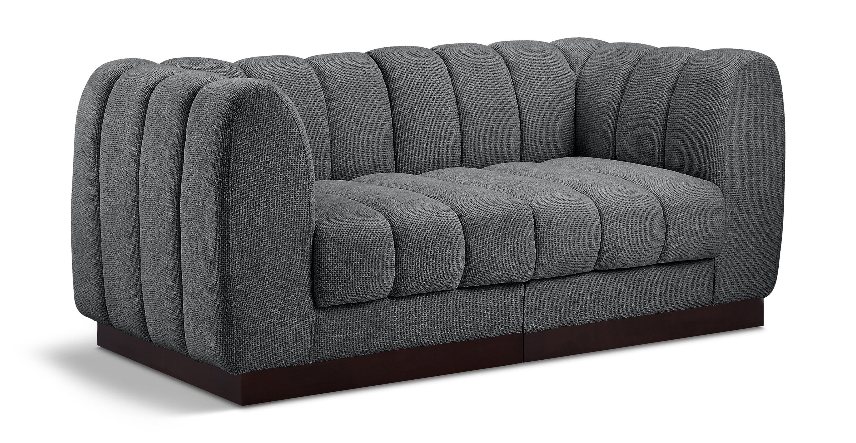 Quinn - 2 Seat Modular Sofa - Gray