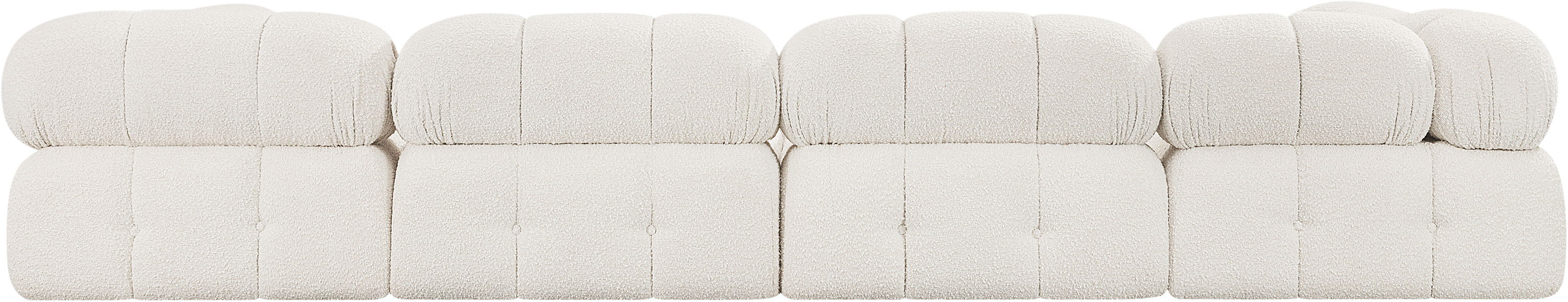 Ames - 6 Piece Fabric Modular U-Shaped Sectional - Cream