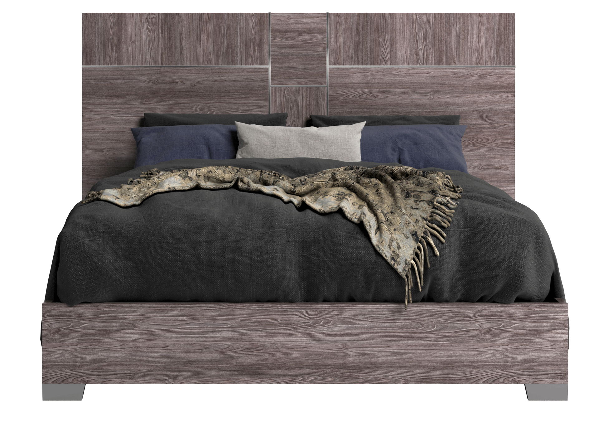 Viola - Queen Size Bed - Purple Elm