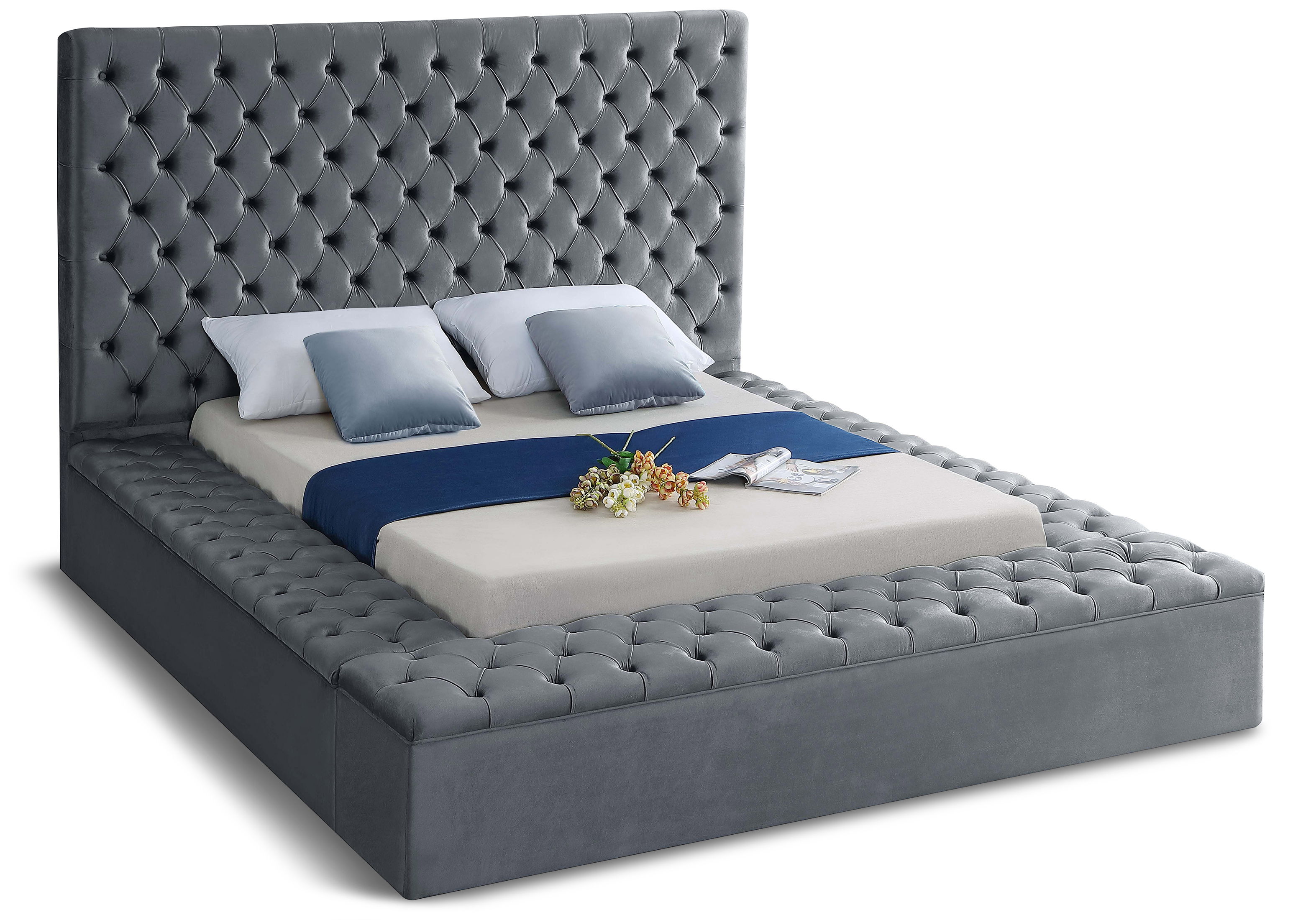 Bliss - Queen Bed - Gray