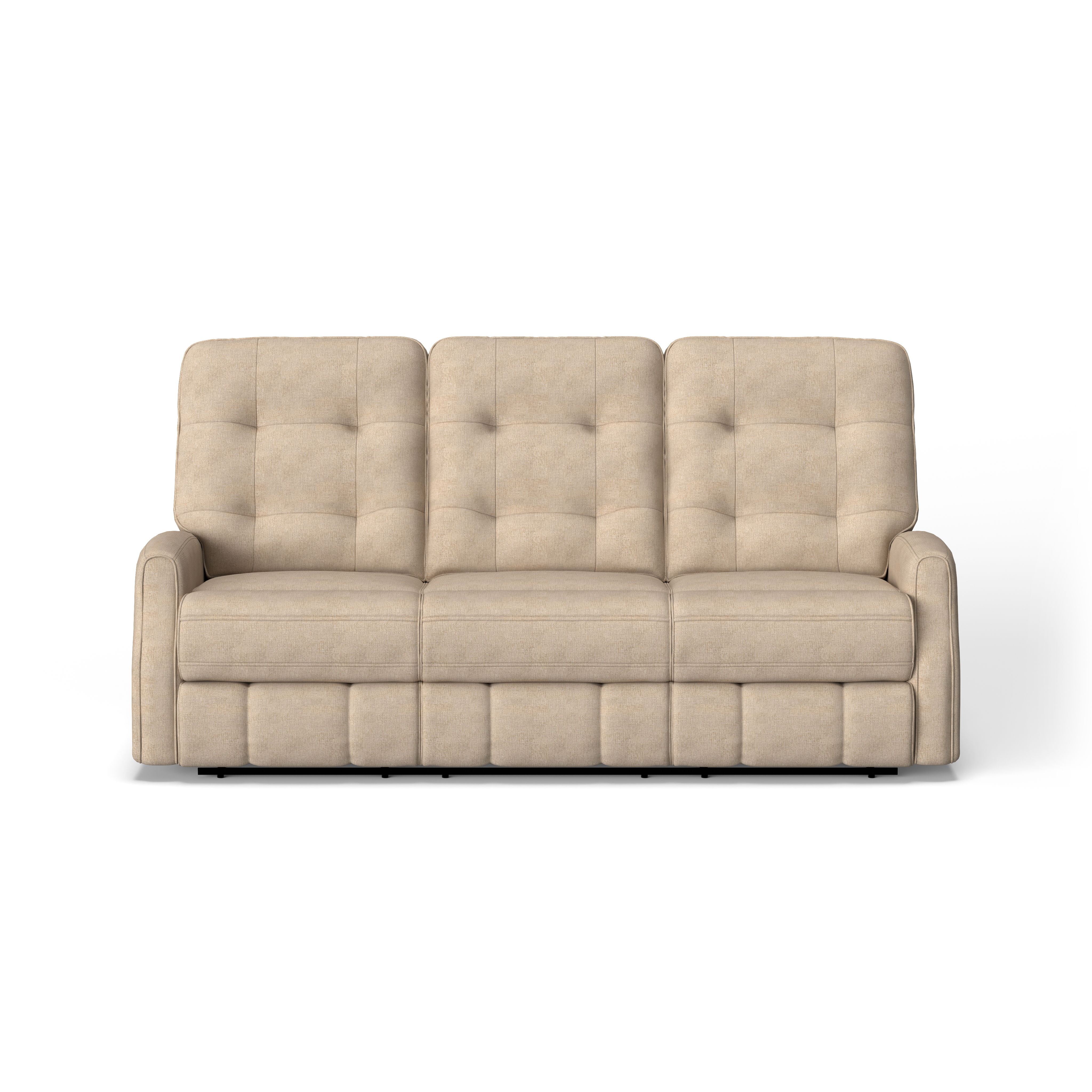 Devon - Transitional Fabric Reclining Sofa, beige, view 3