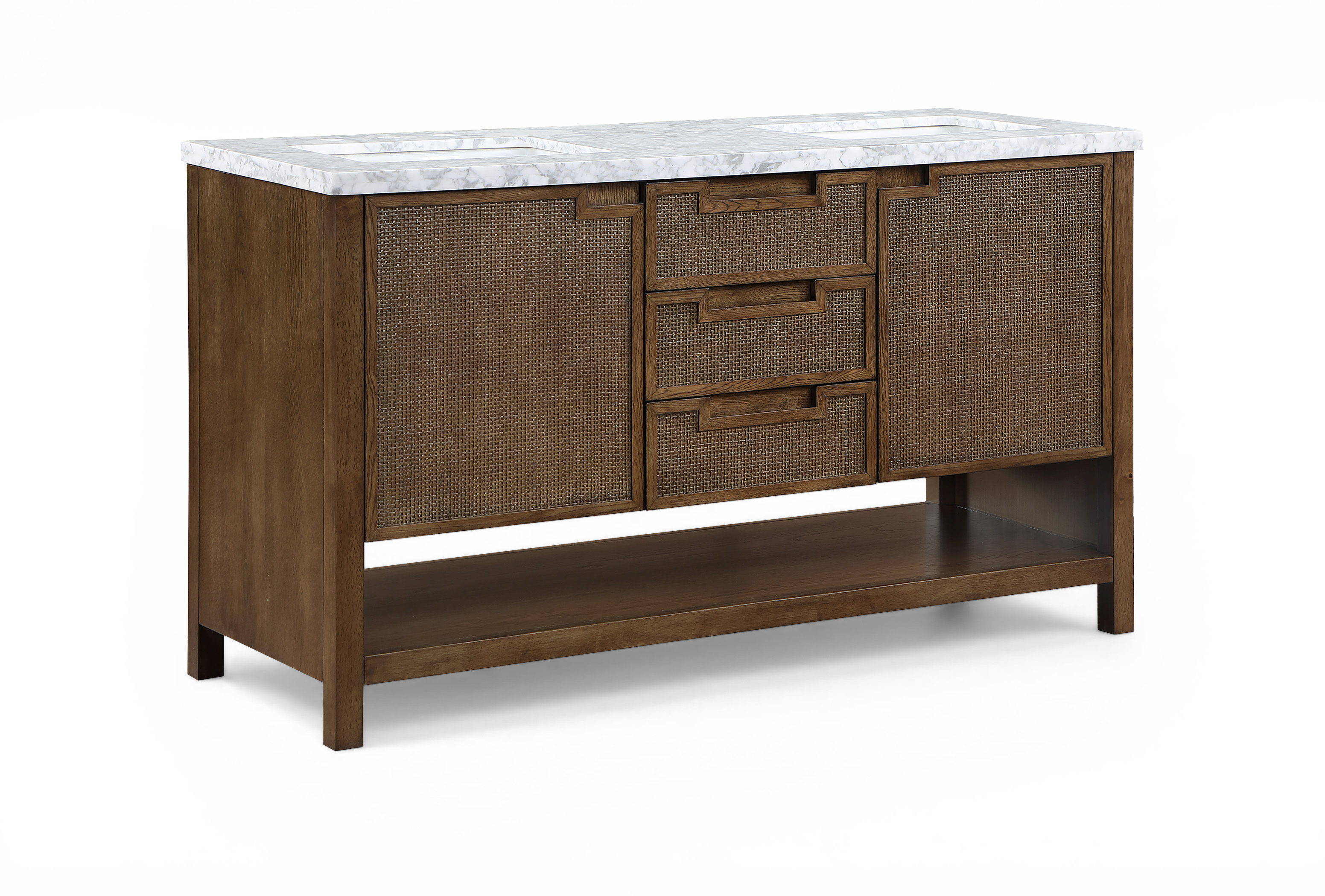 Soren - 60'' Bathroom Vanity - Brown / Gray