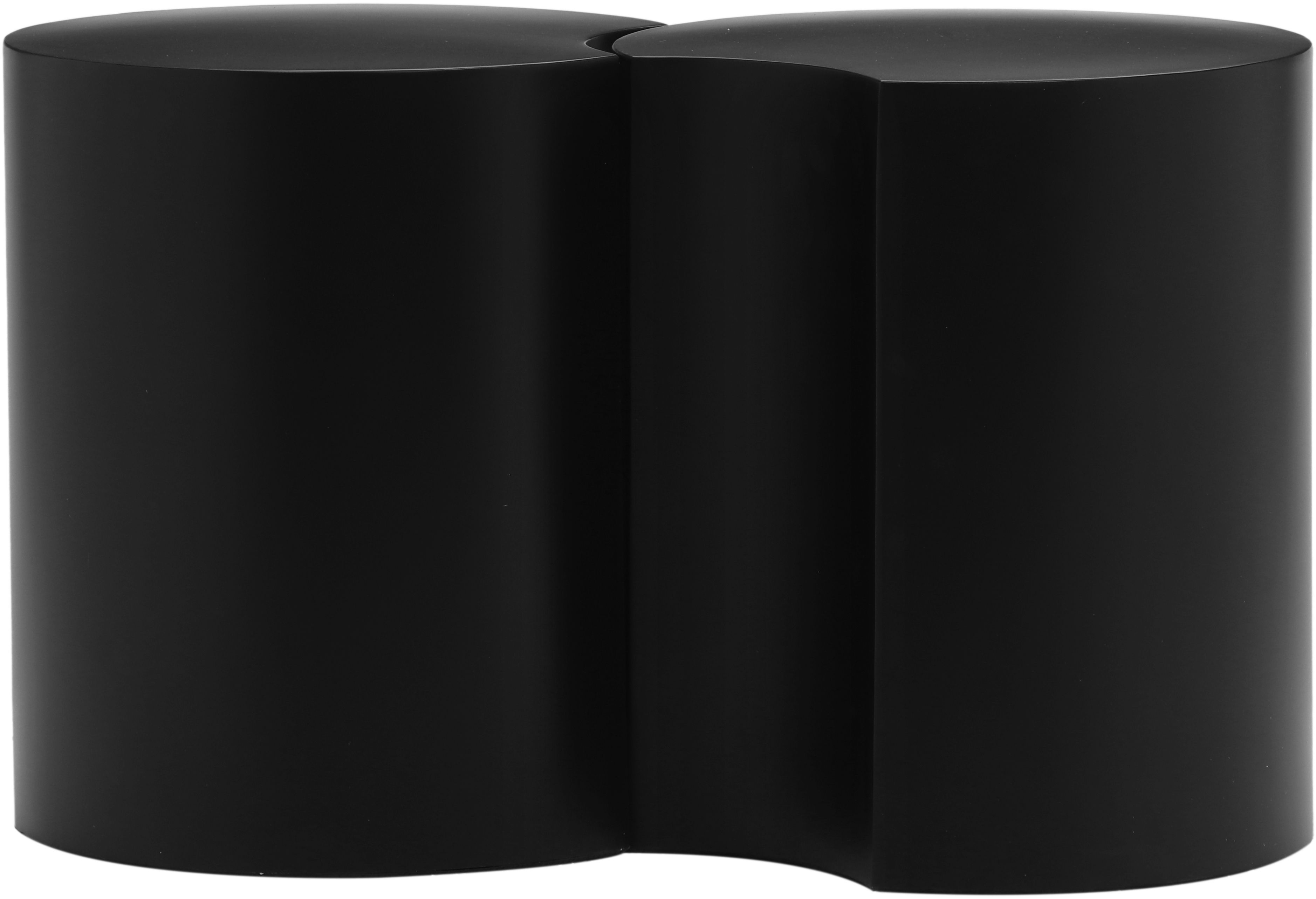 Dimple - 18" 2 Piece Modular End Table - Black