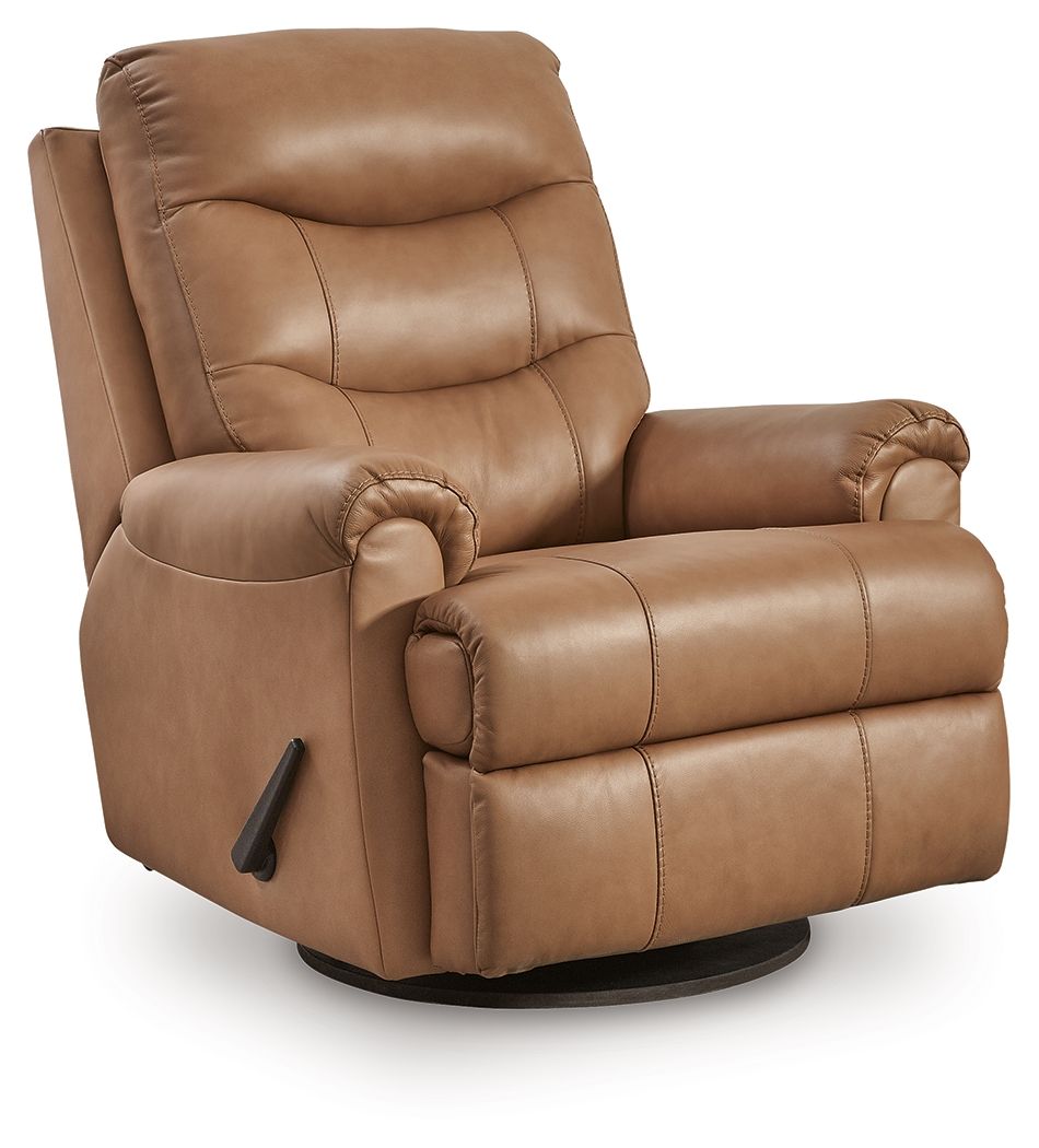 Flynwood - Swivel Glider Recliner - Butternut