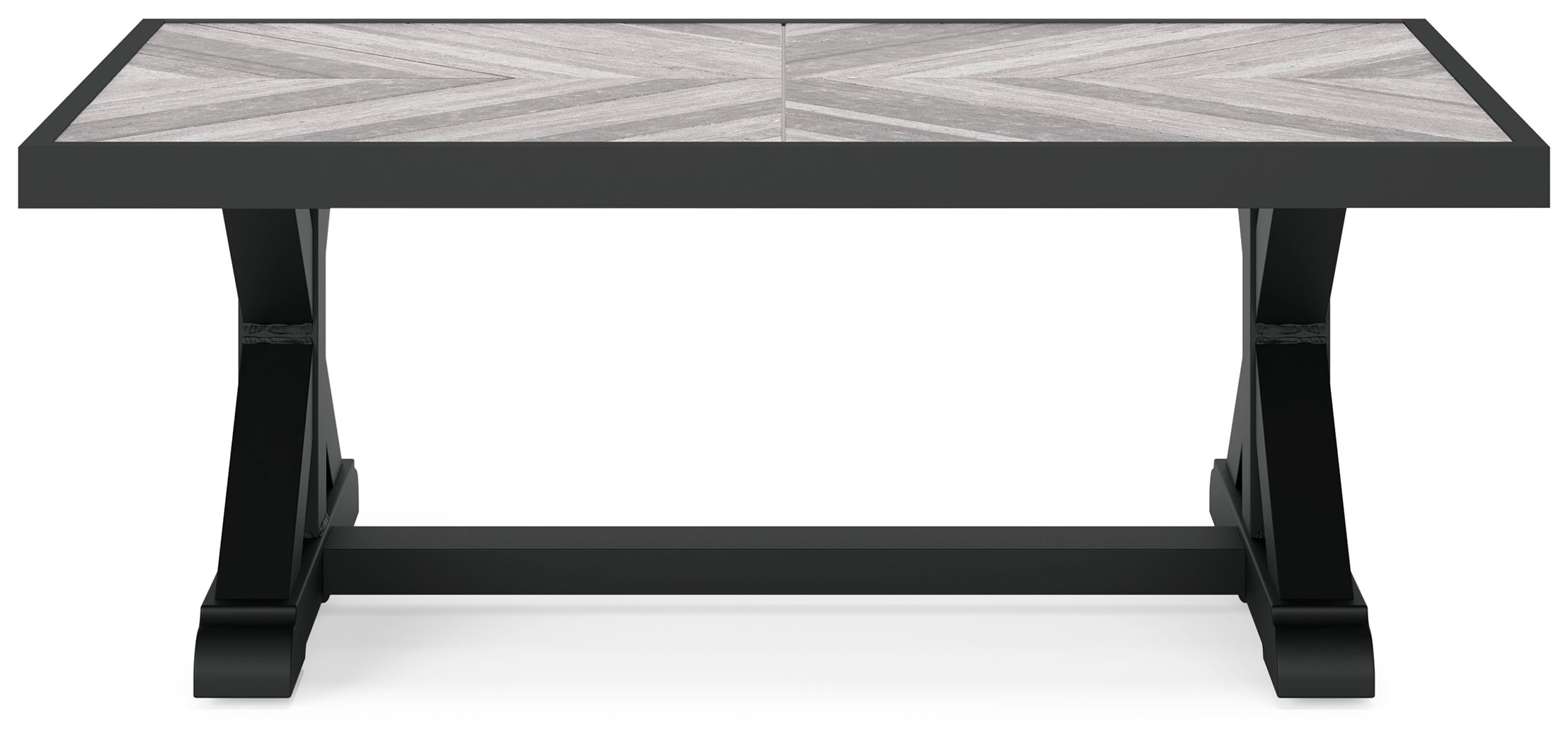 Ashley Furniture Beachcroft - Rectangular Cocktail Table - Black / Light Gray - Image 5