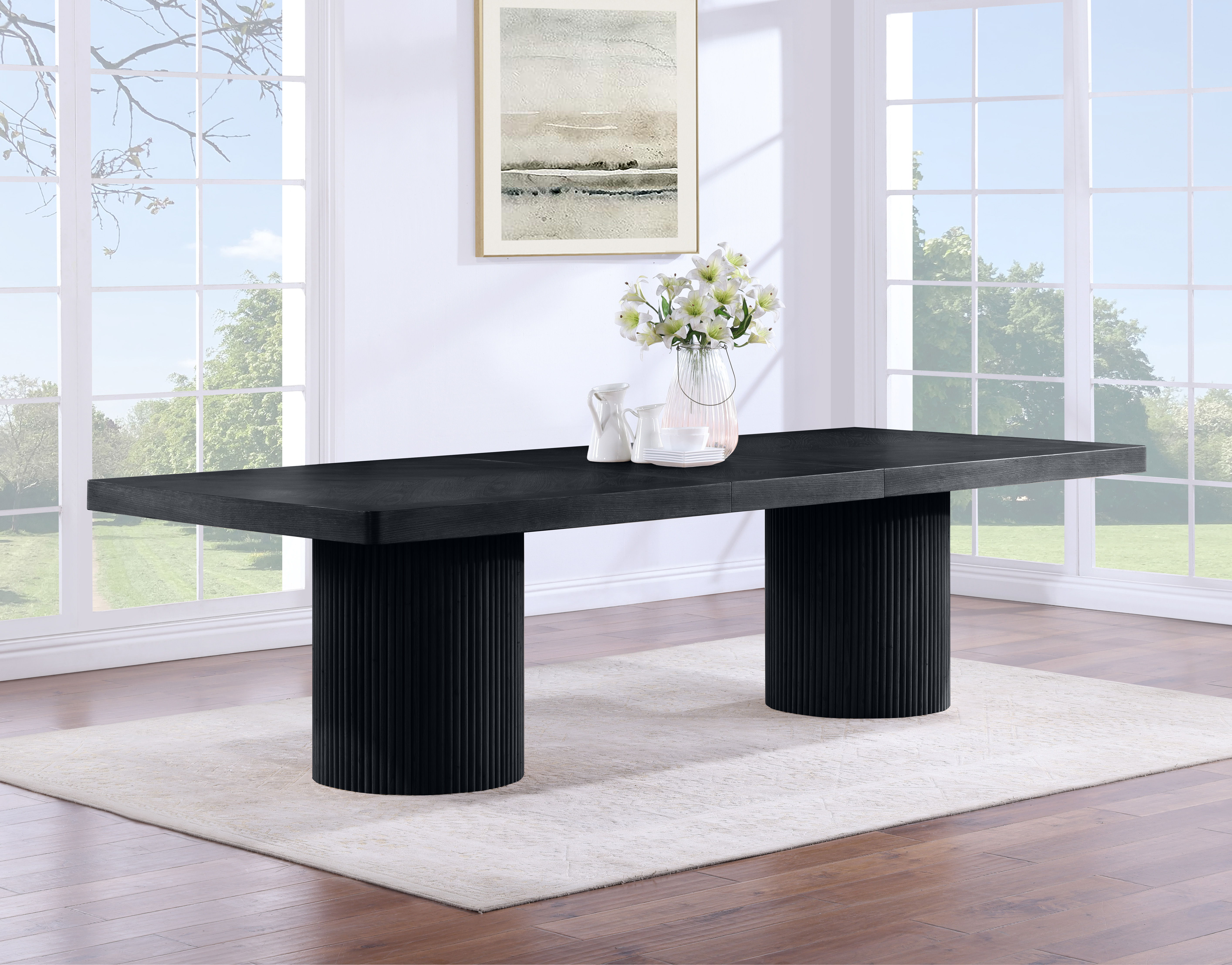 Belinda - Wood Dining Table - Black