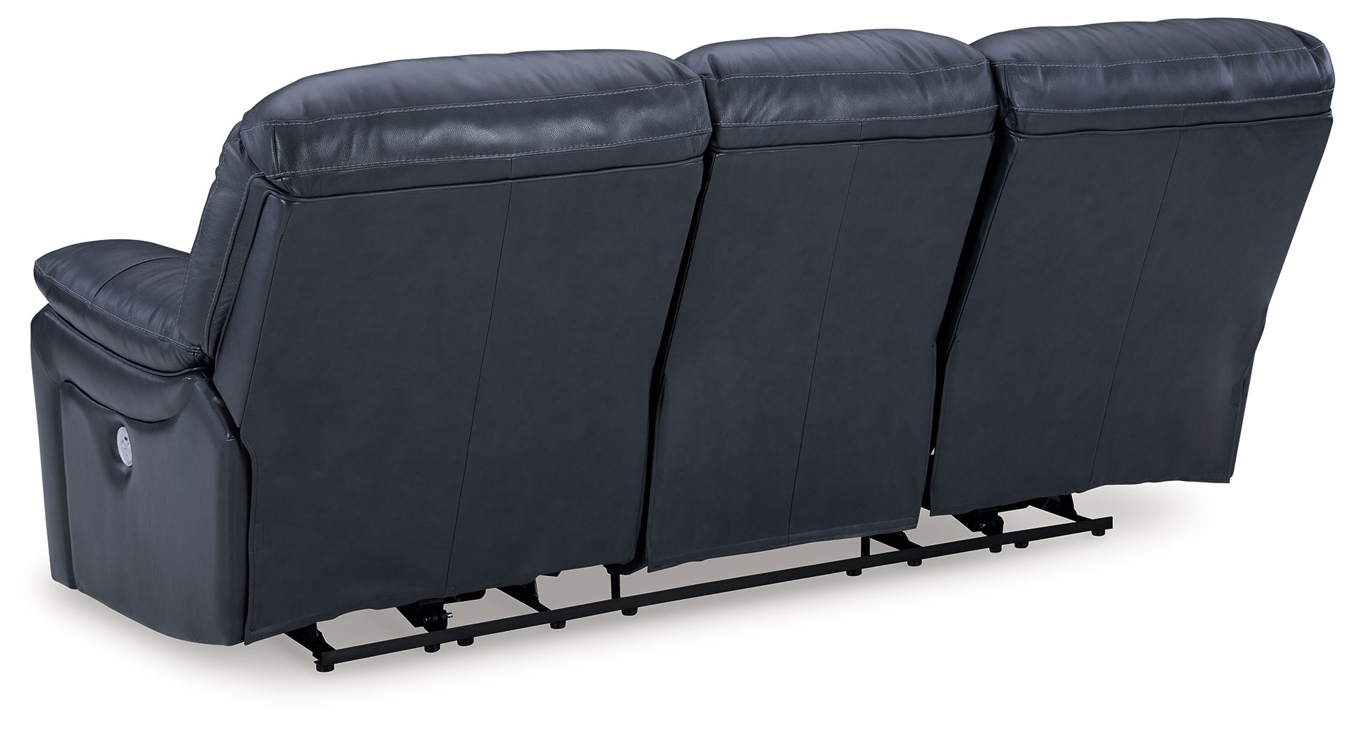 Ashley Furniture Leesworth - Power Reclining Sofa - Ocean - Image 6