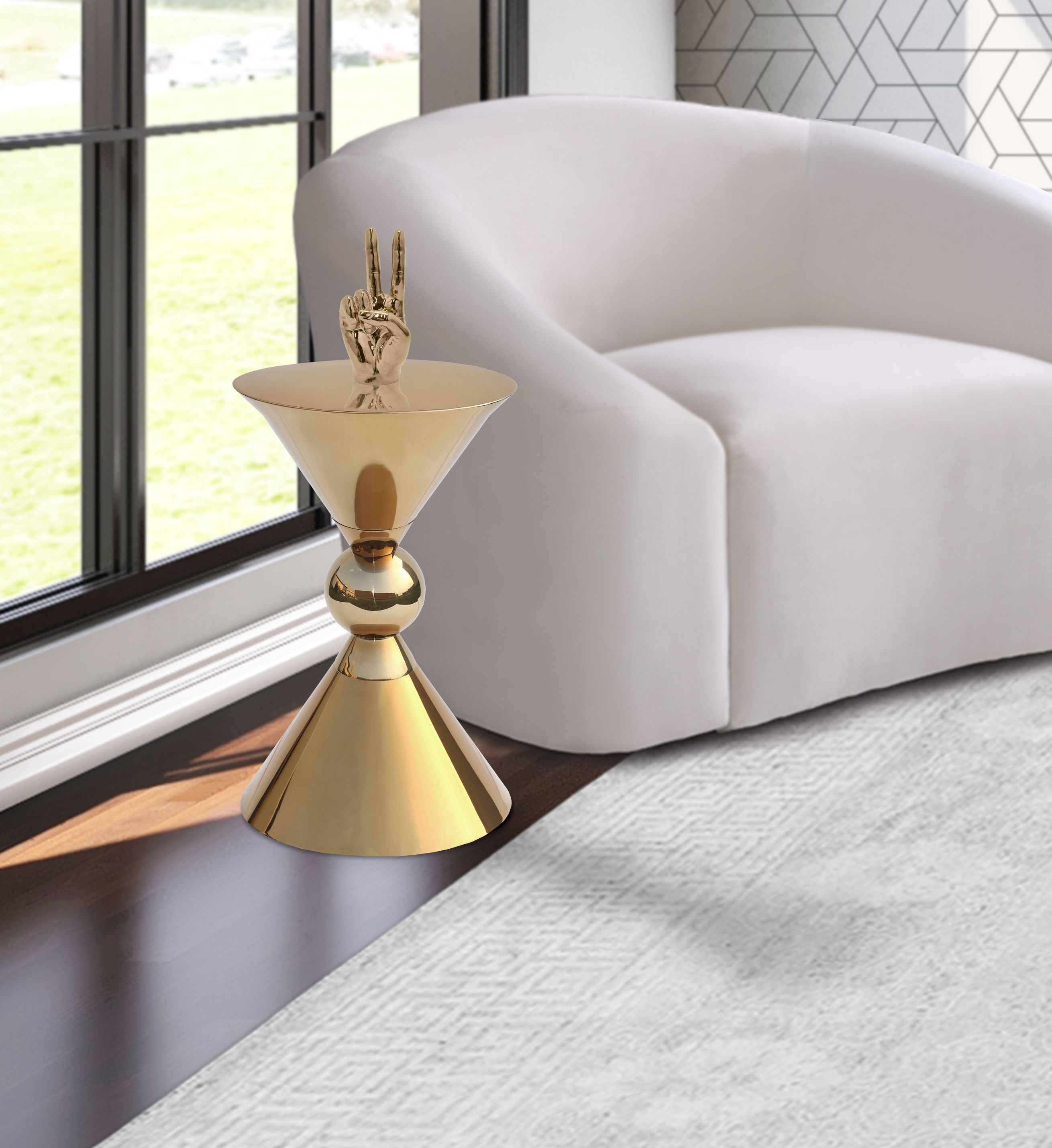 Malia - End Table - Gold