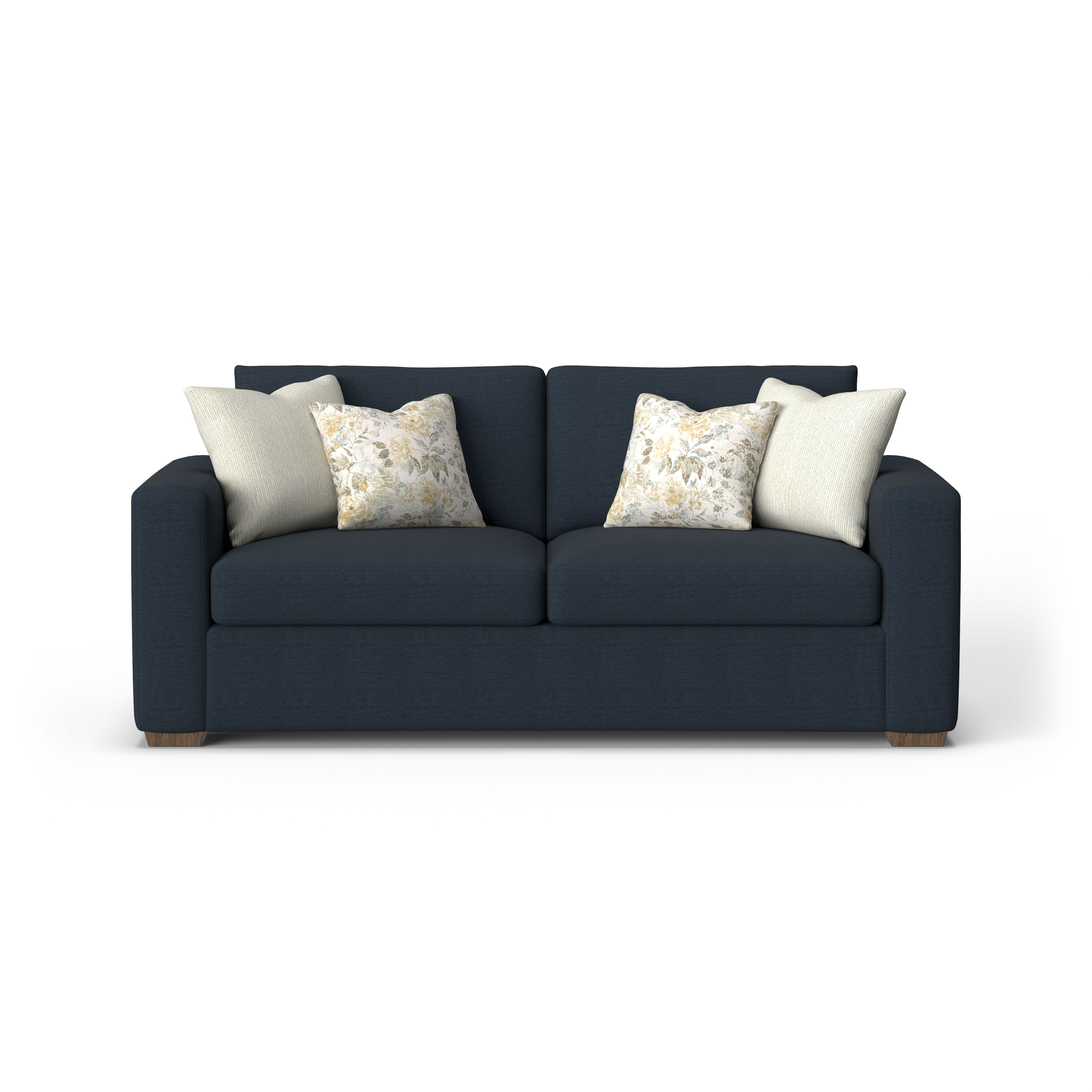 Collins - Fabric Two-Cushion Sofa, dark gray, view 5