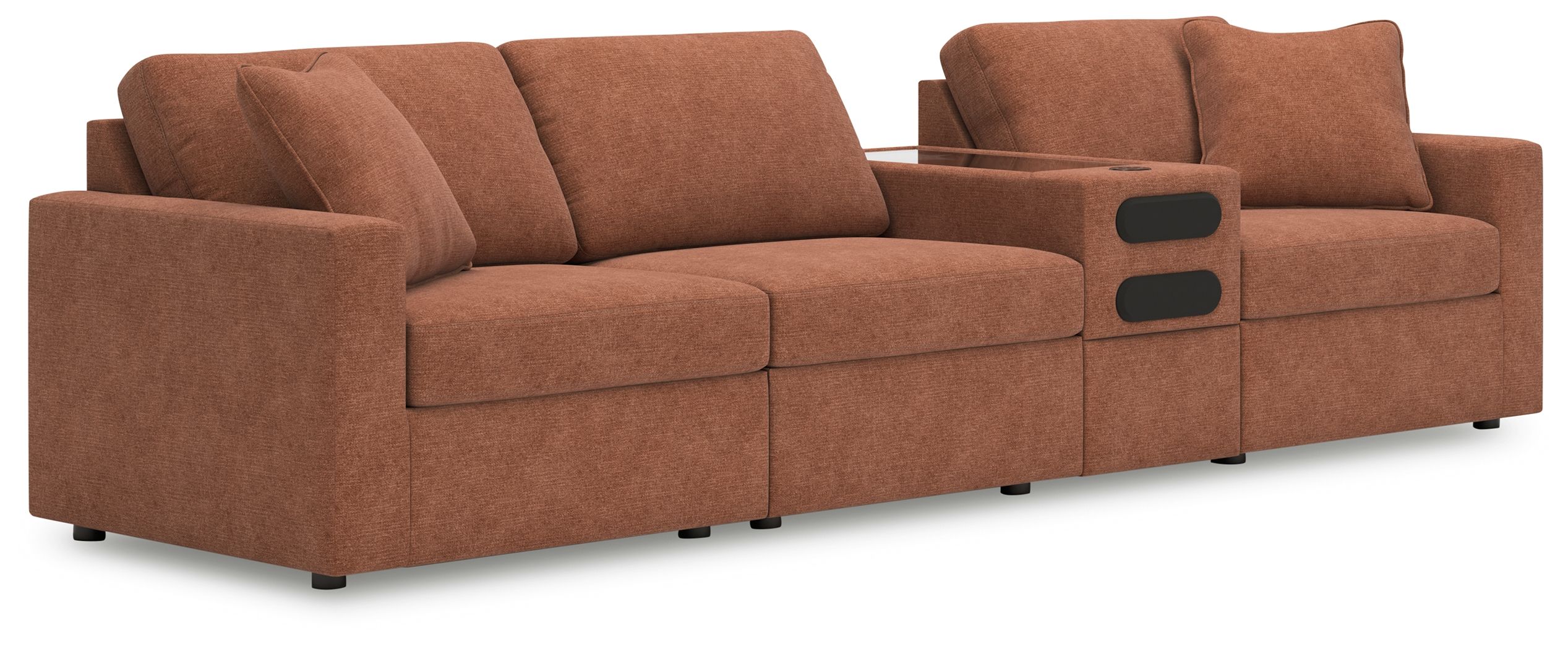 4 Pc · Sectional With Audio System Console