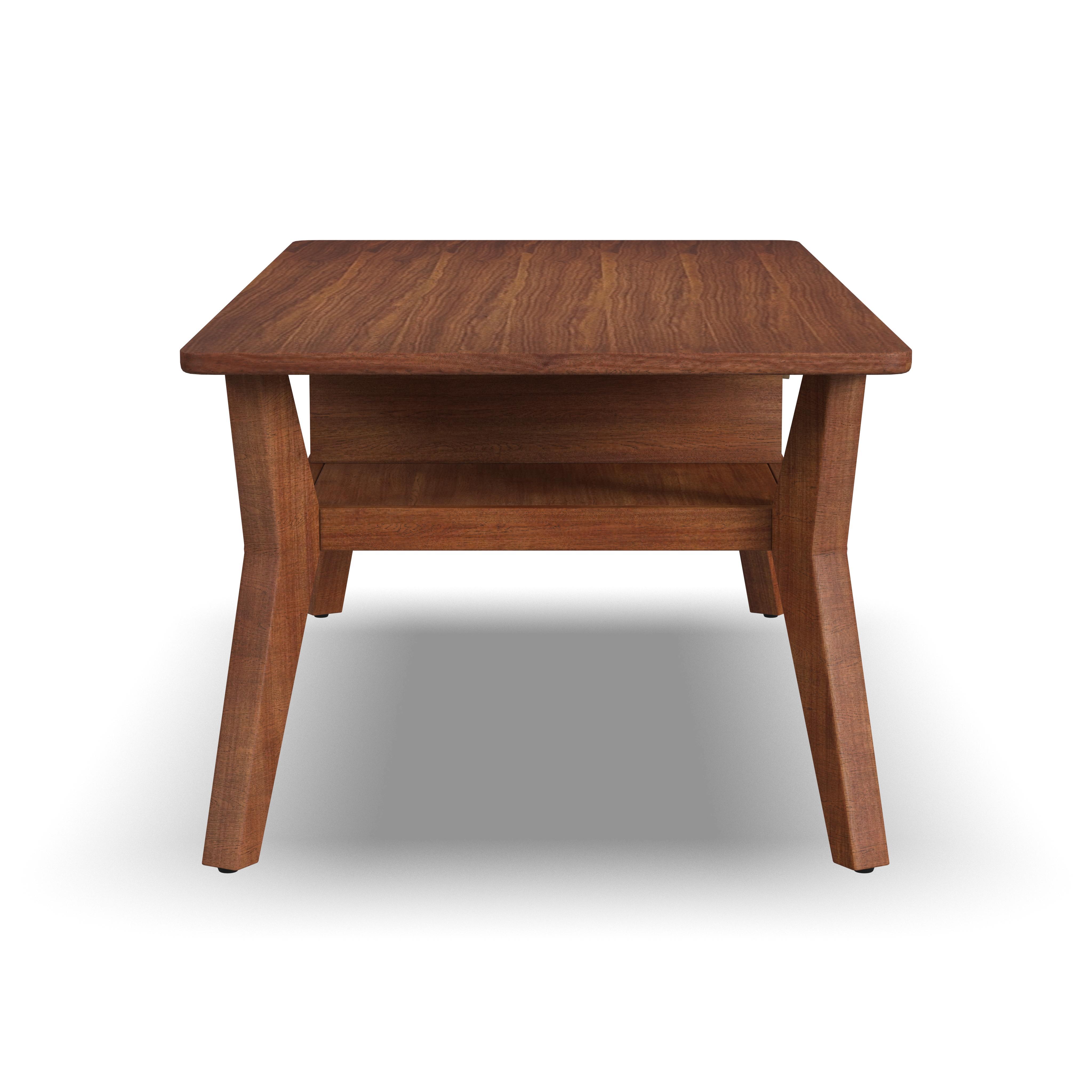 Ludwig - Occasional Rectangular Coffee Table With Drawer - Dark Brown, dark brown, view 3