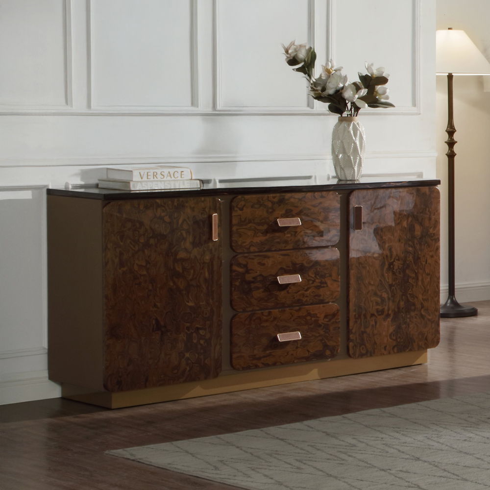 Marcelino - Dresser - Cherry Oak, dark brown