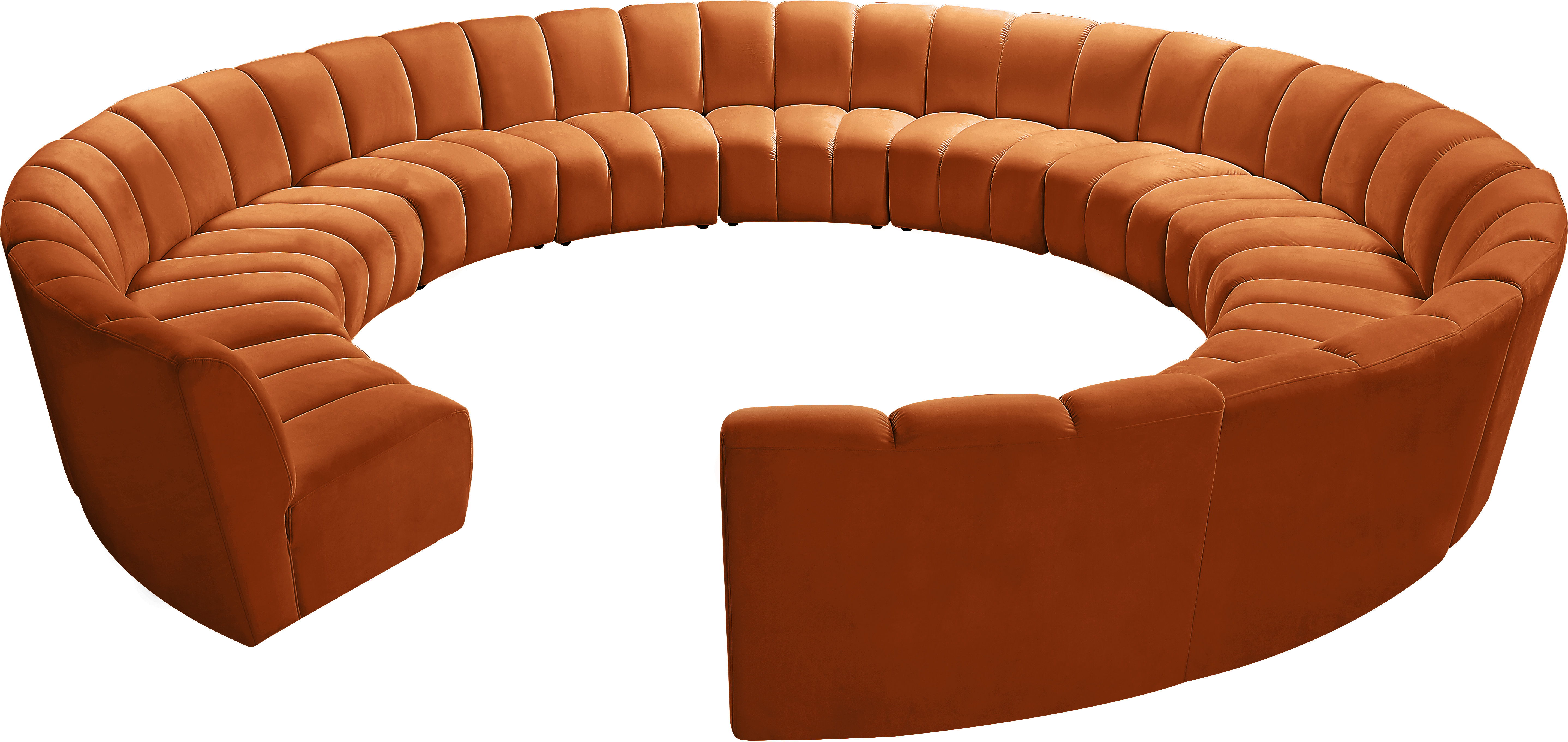 Infinity - 12 Piece Modular Sectional - Cognac