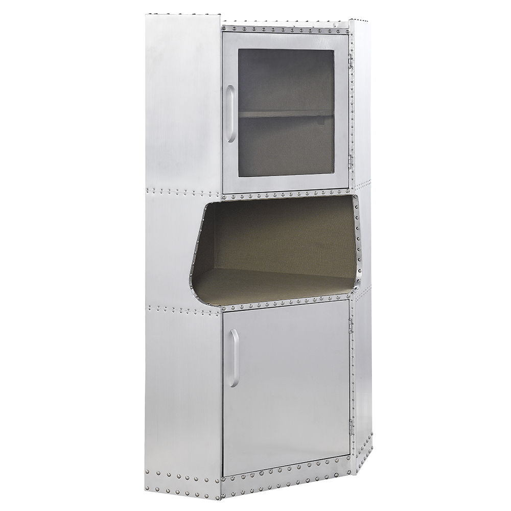 Brancaster - 57" Cabinet - Aluminum, silver, view 2