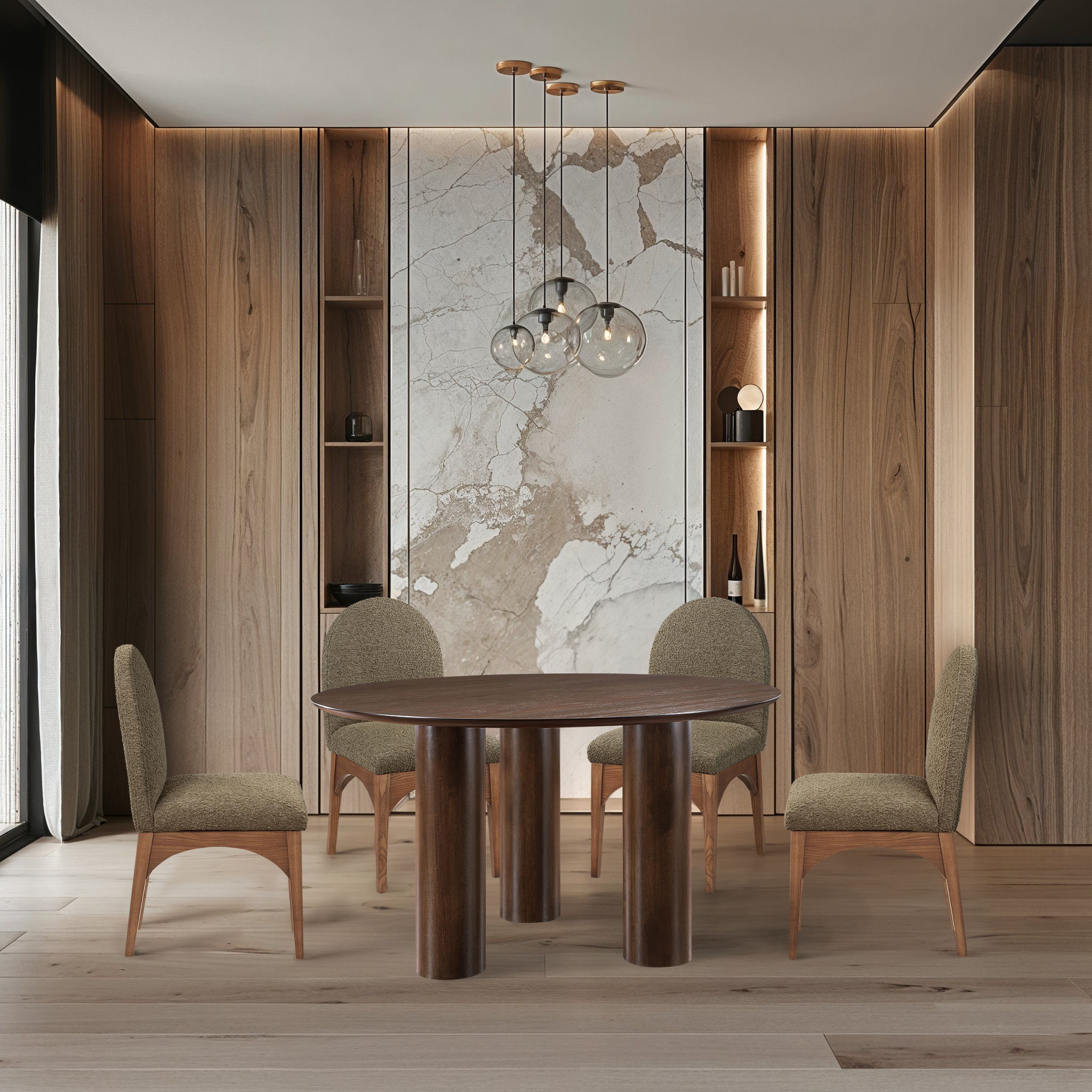 Colosseum - Dining Table - Brown
