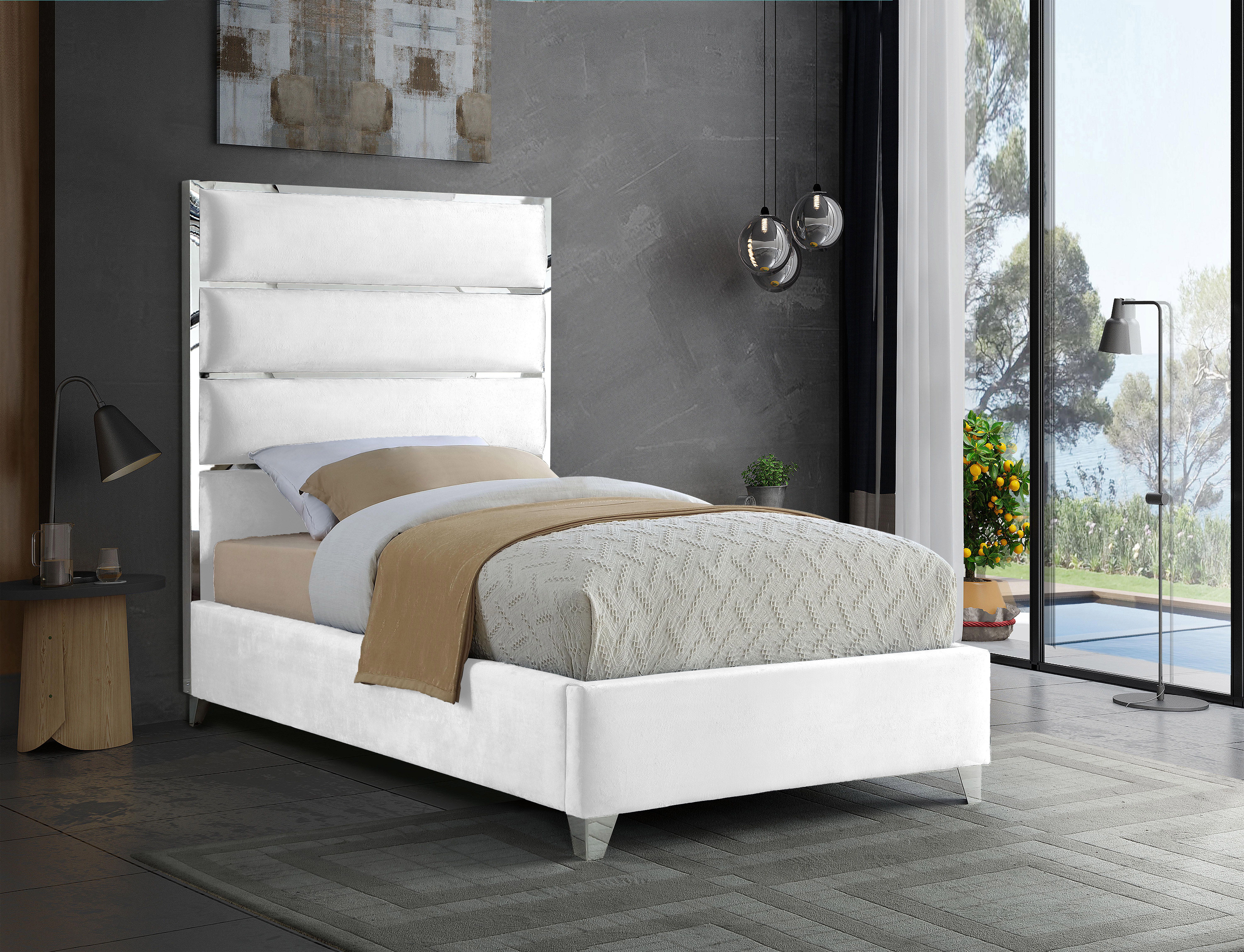 Zuma - Twin Bed - White