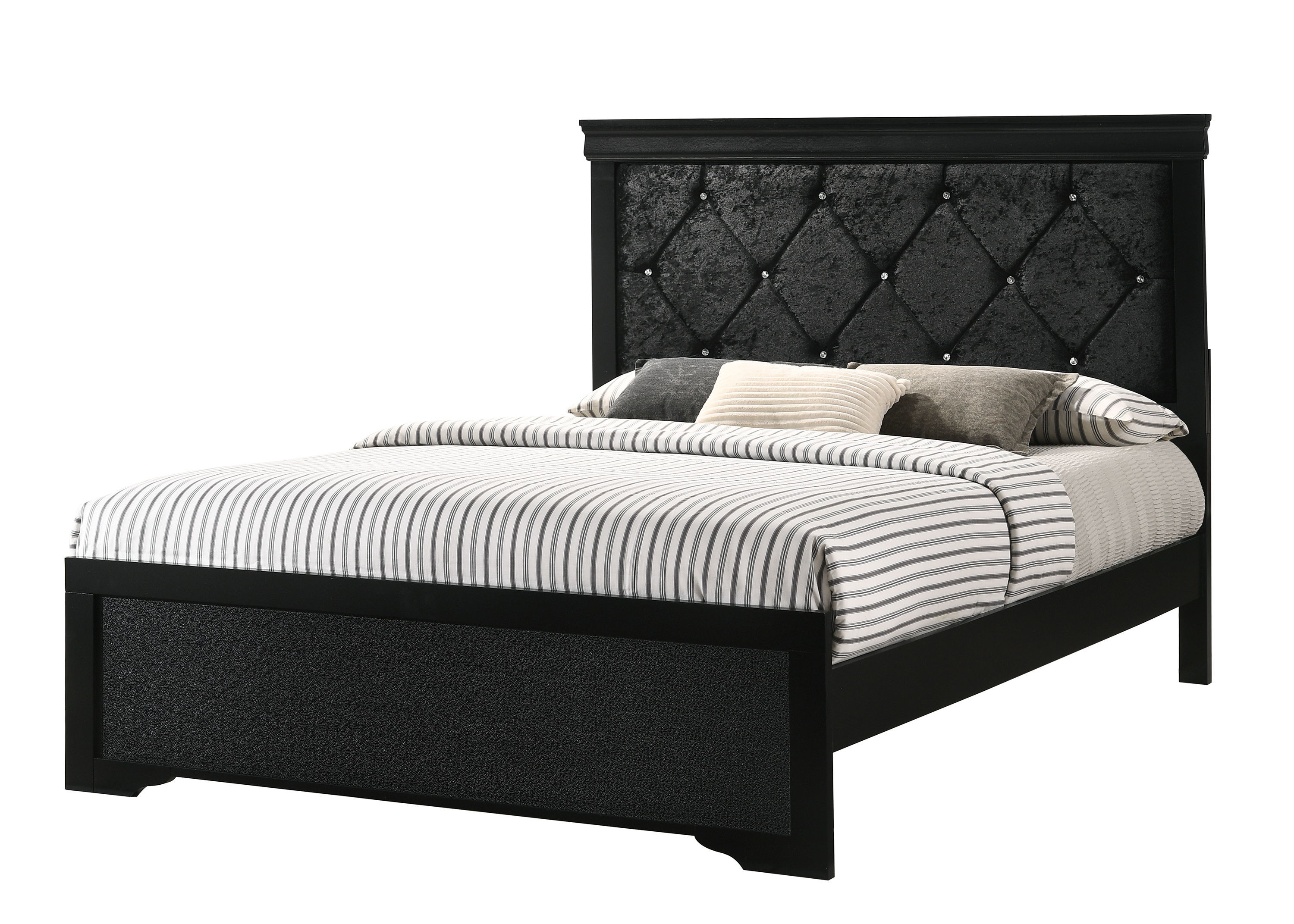 Amalia - California King Bed - Black Image