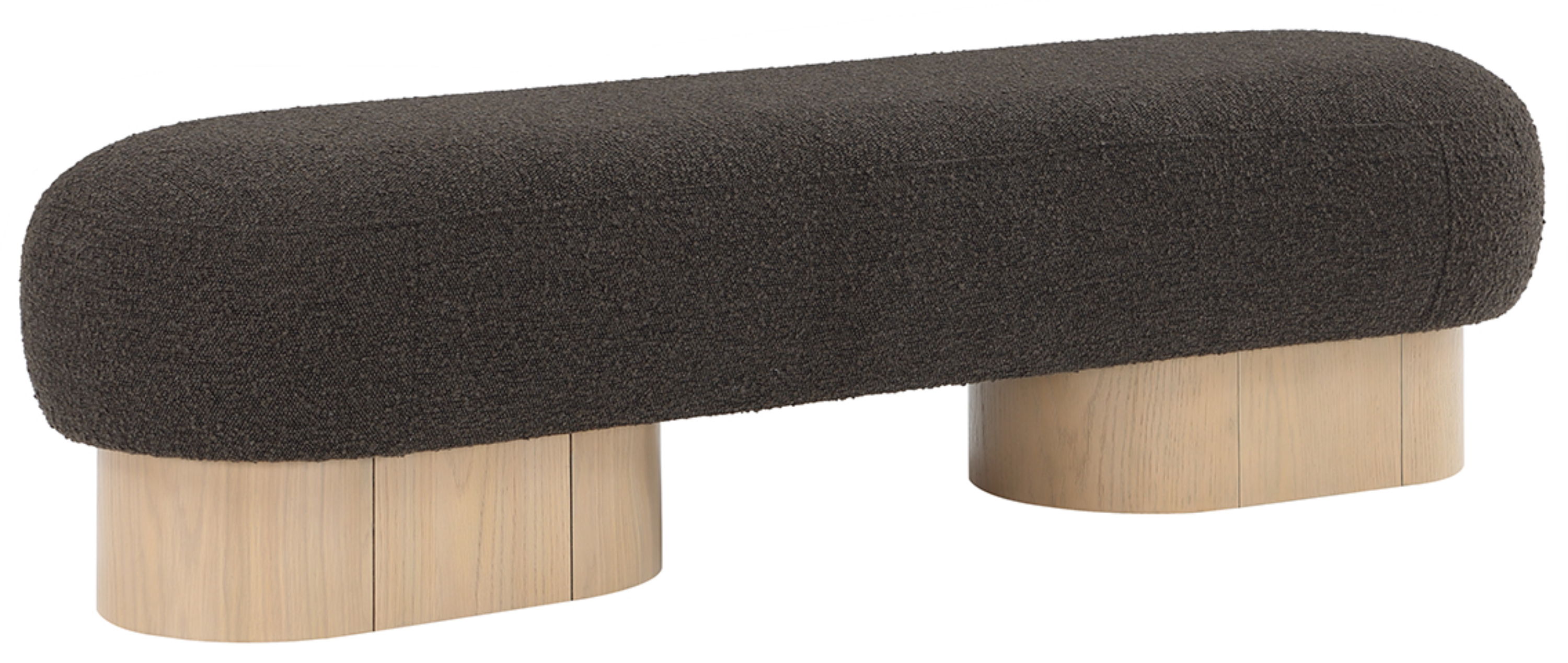 Robertson - Bench With Natural Base - Brown