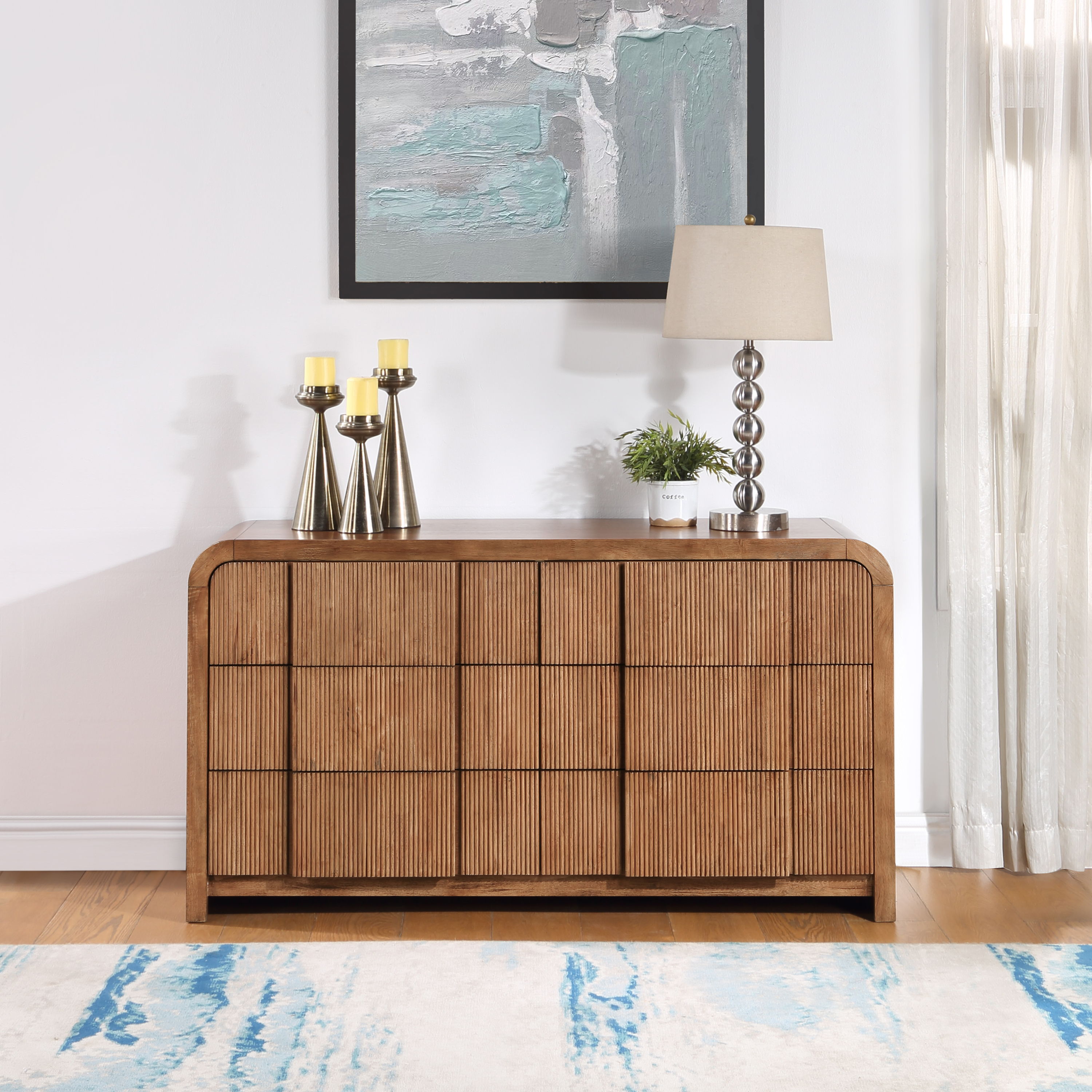 Fluted - Dresser - Walnut