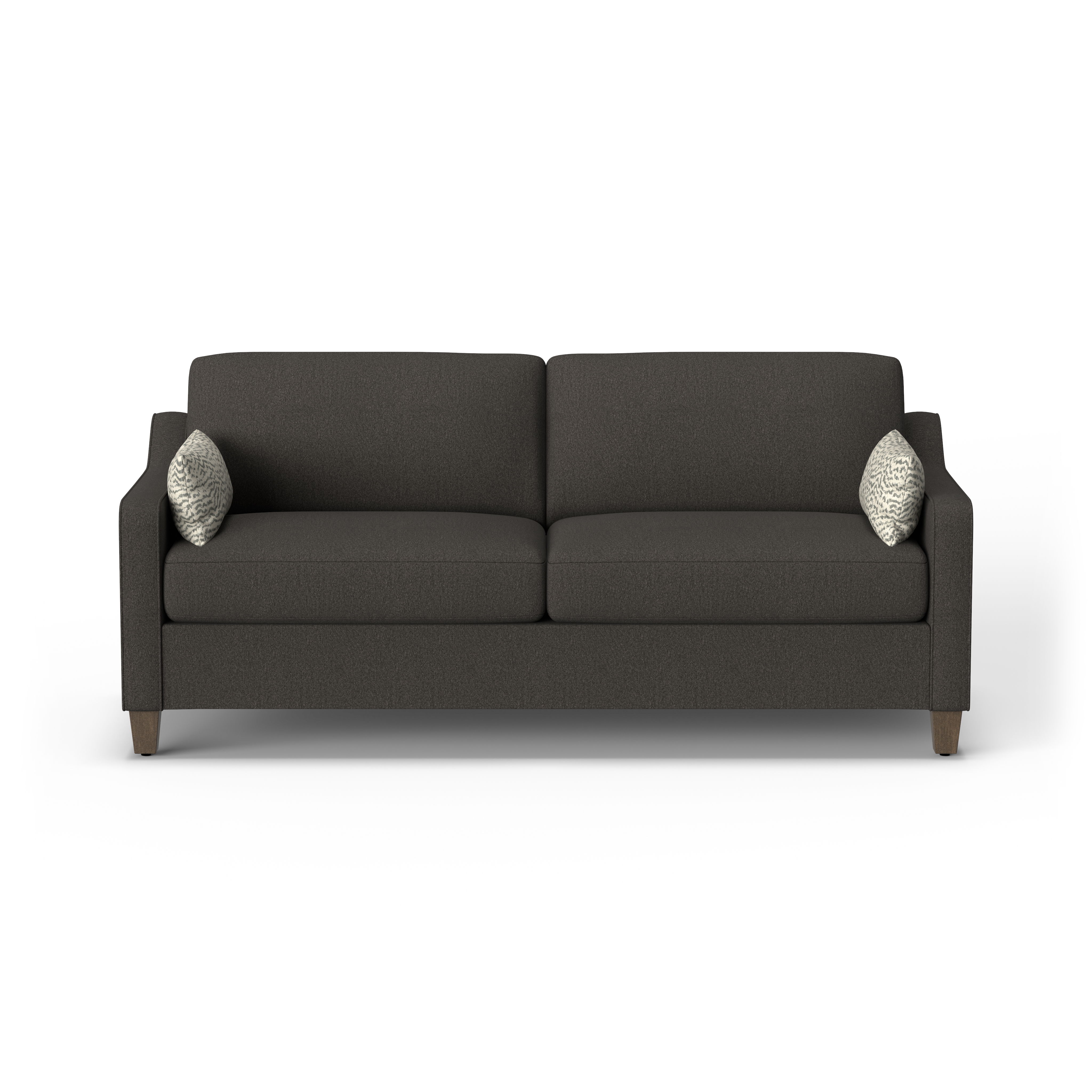 Drew - Fabric Sofa, dark gray, view 3