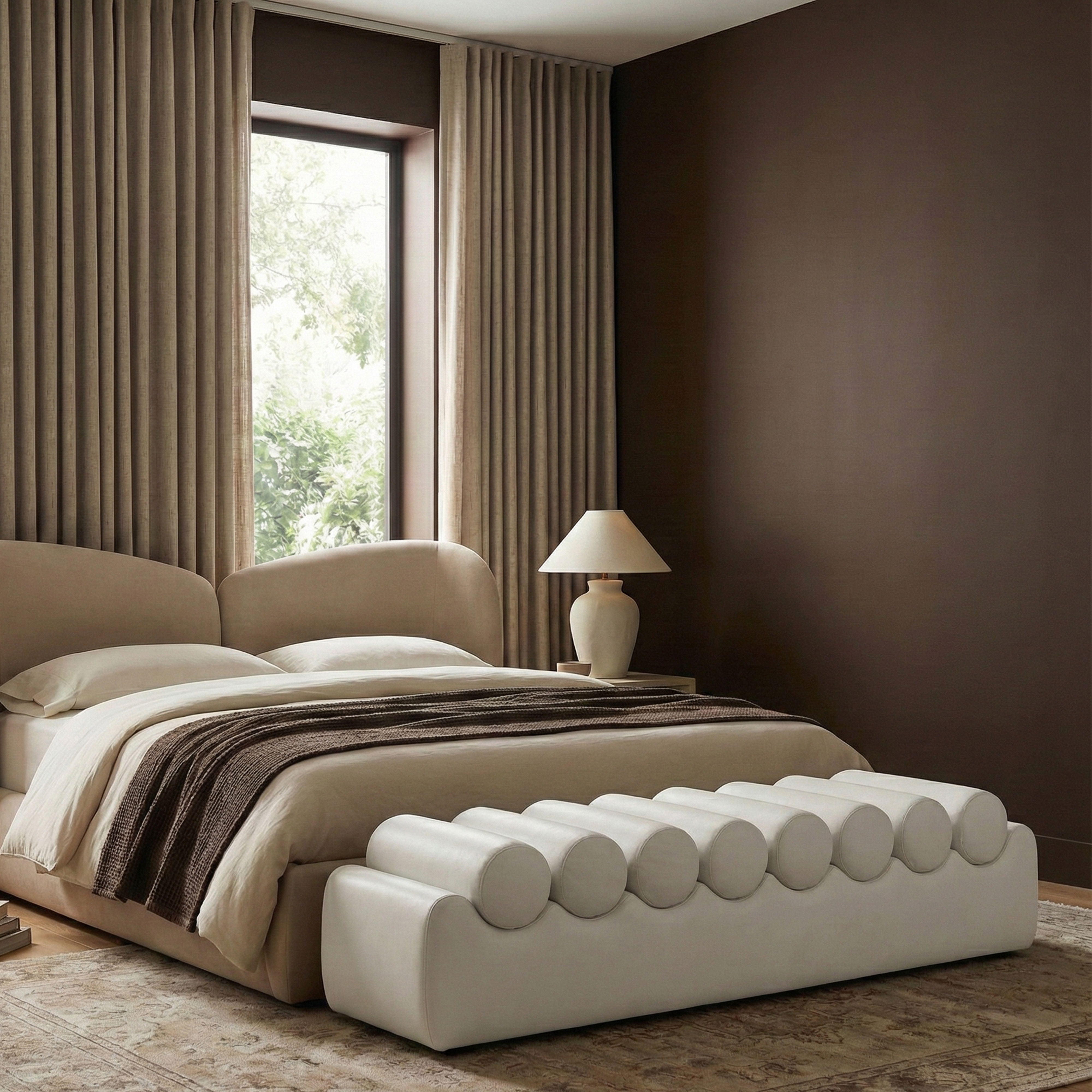 Rumble - 72" Bench - Cream