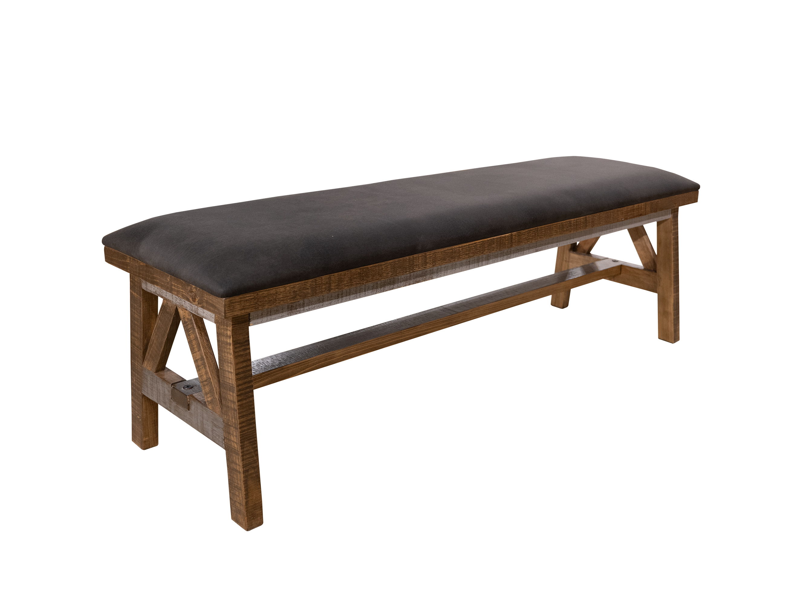 International Furniture Direct Loft Brown - Bench - Gray / Brown