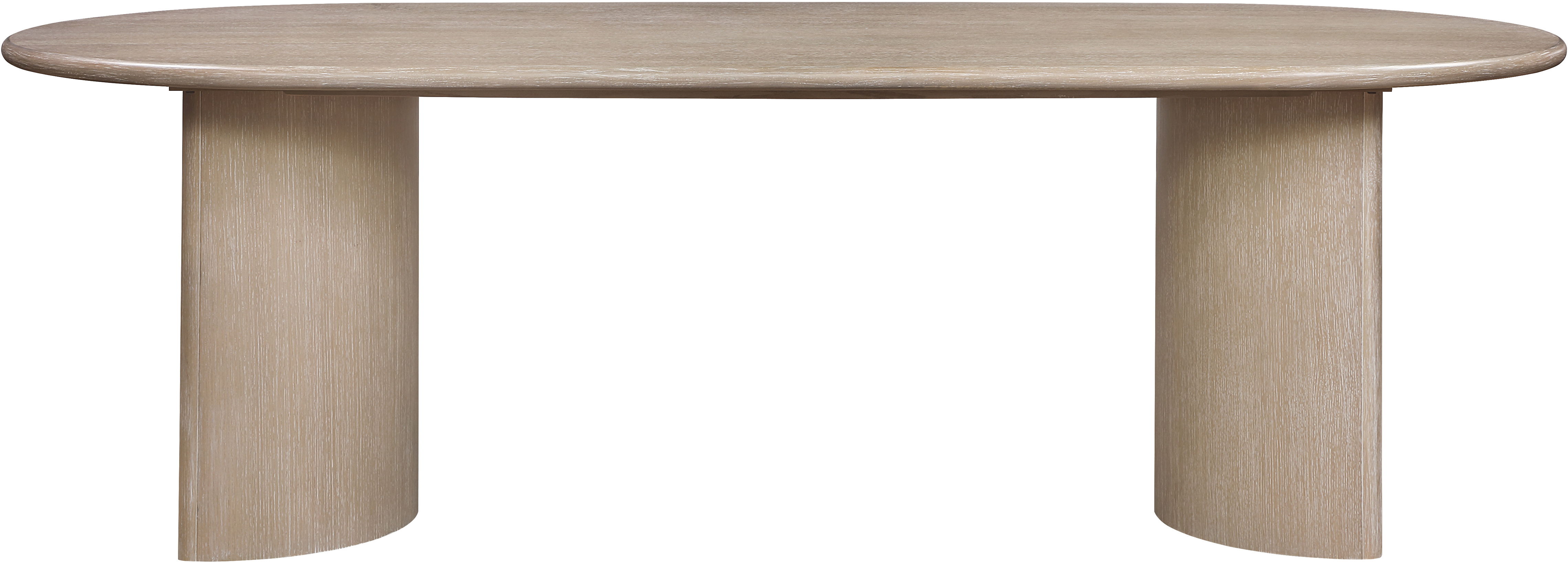 Caldra - Oak Veneer And Solid Wood Dining Table - Natural