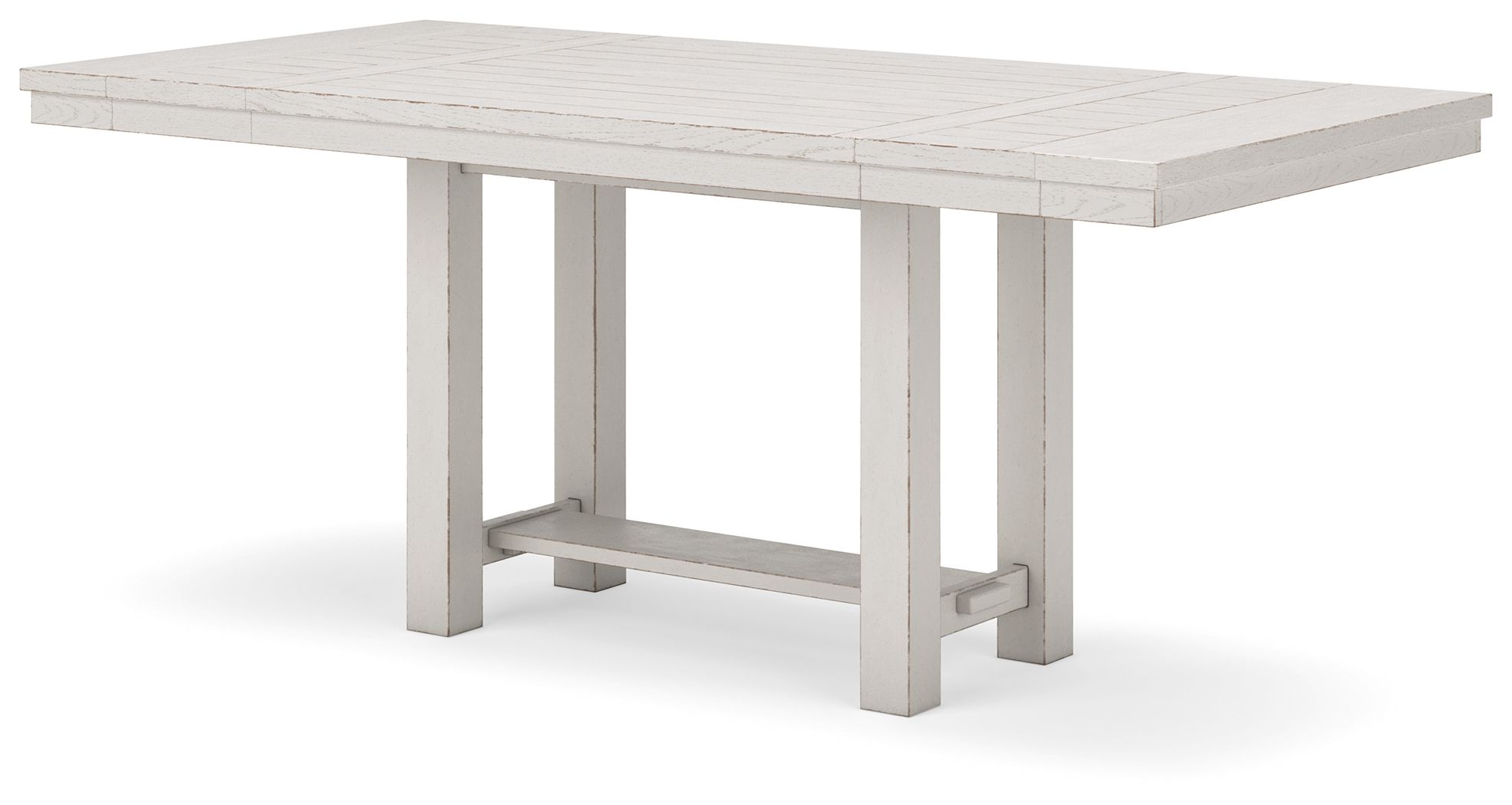 Robbinsdale - 7 Pc. - Rectangular Counter Height Dining Extension Table, 6 Barstools - Antique White