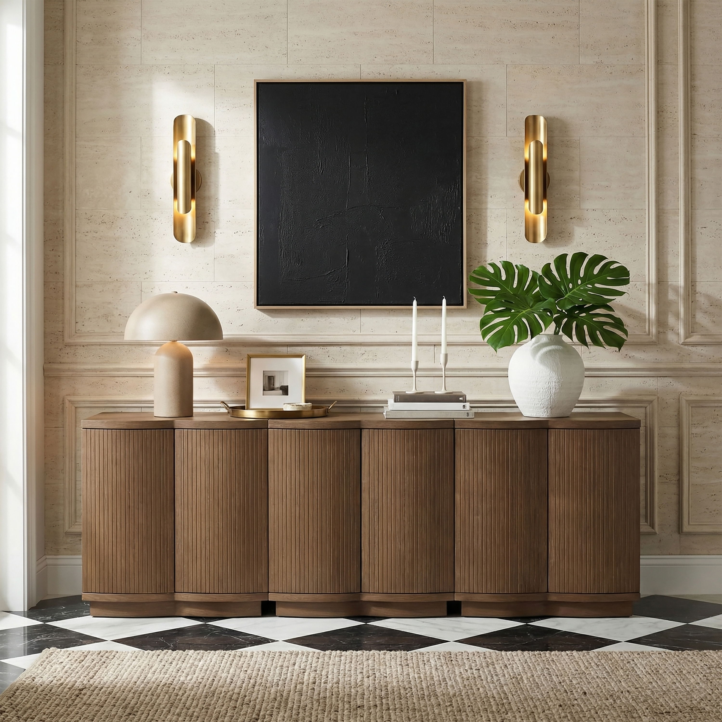 Aveline - 3 Piece Sideboard / Buffet - Brown