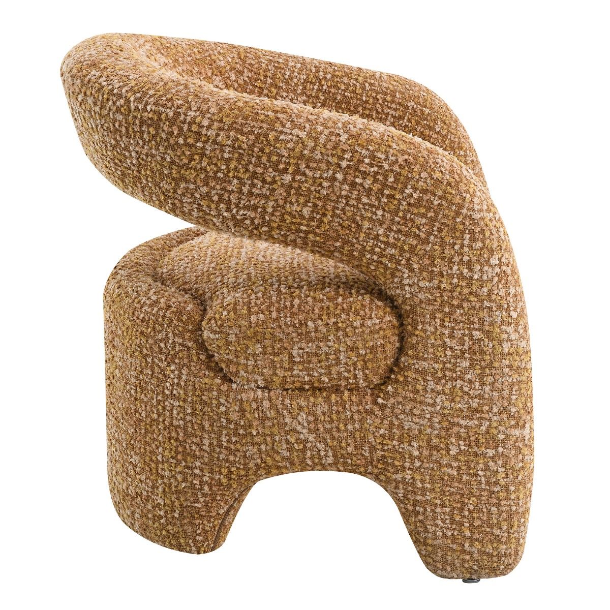 Pelia - Accent Chair - Orange Tweed, orange, view 4
