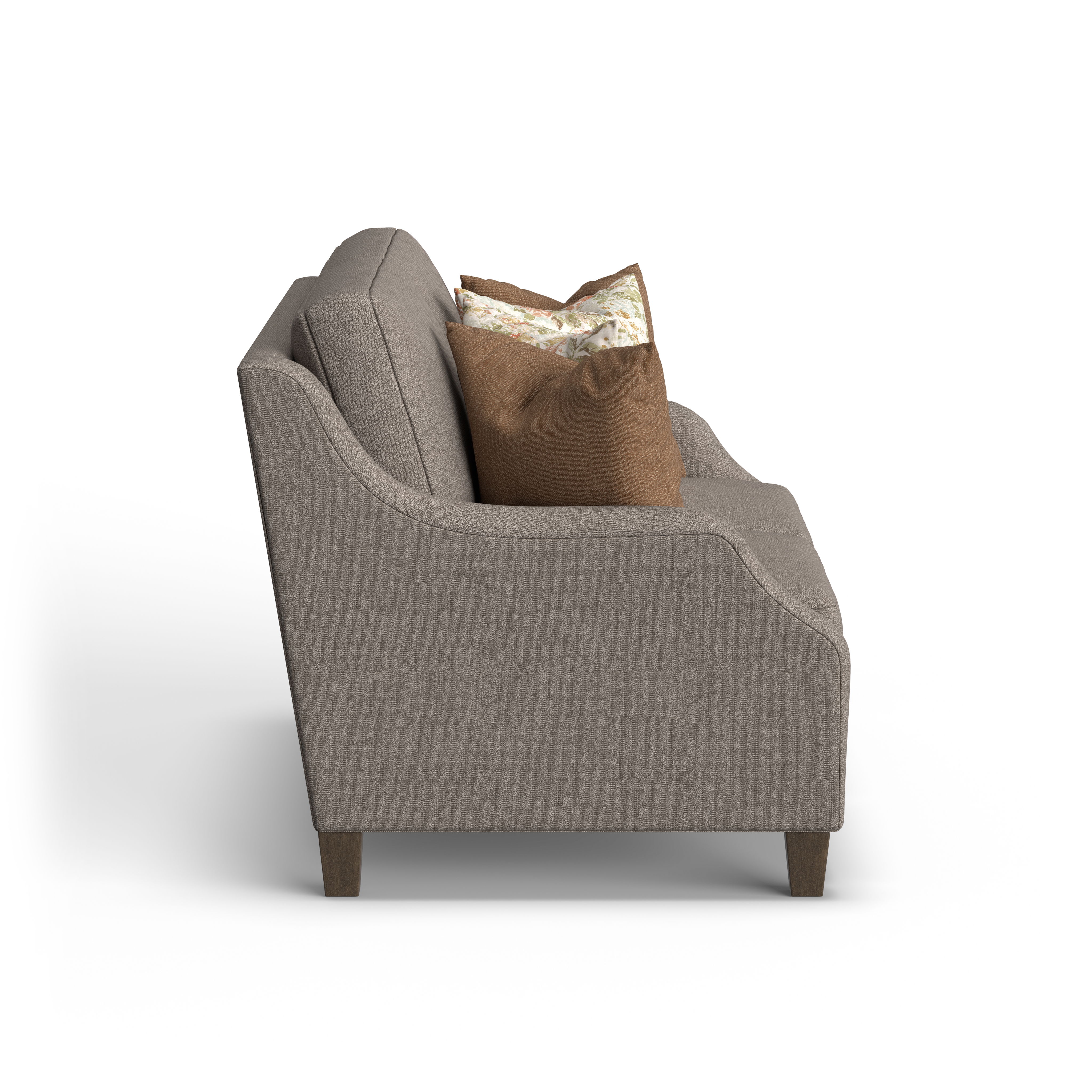 Gianna - Fabric Traditional Loveseat, gray, view 6