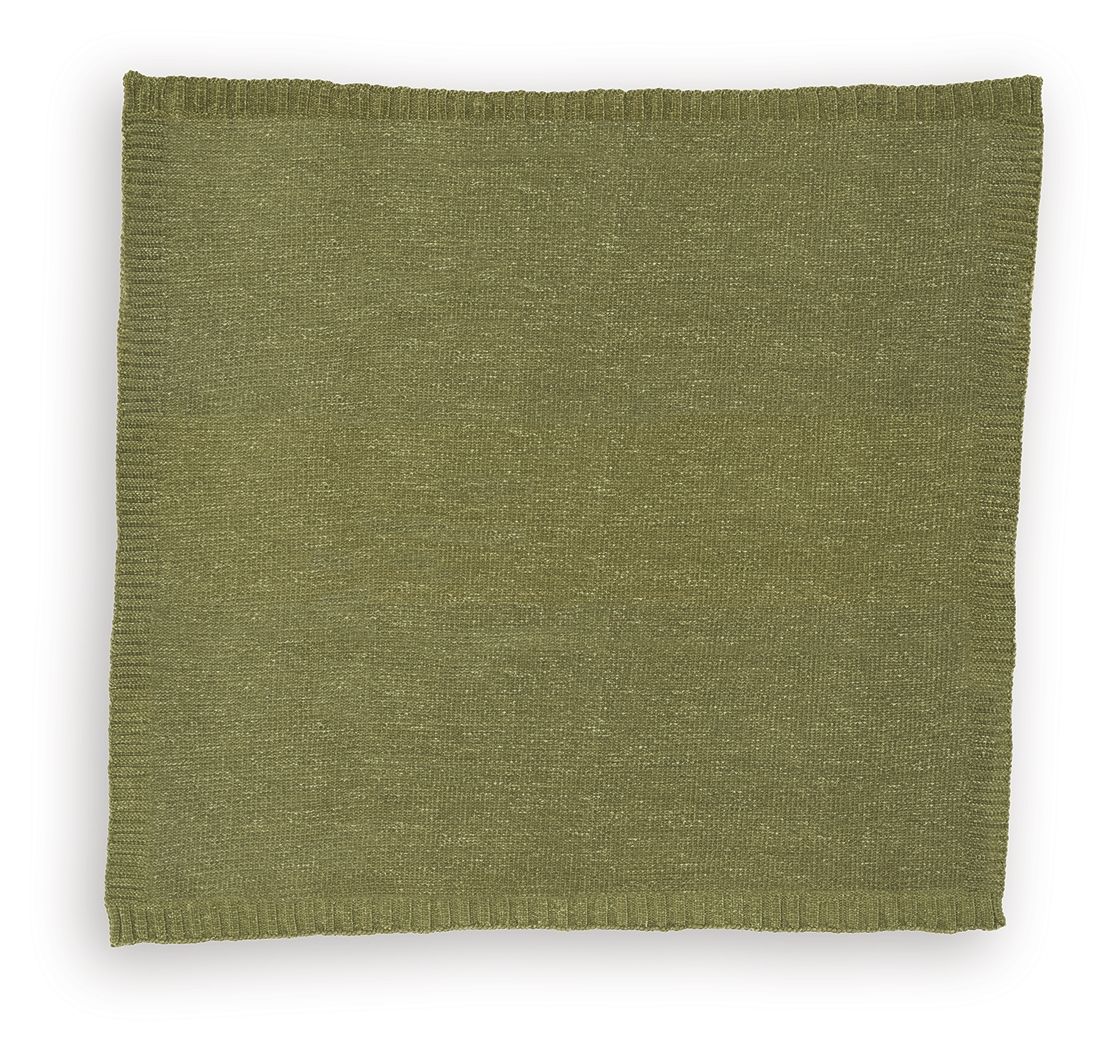Anawood - Throw (Set of 3) - Olive Green