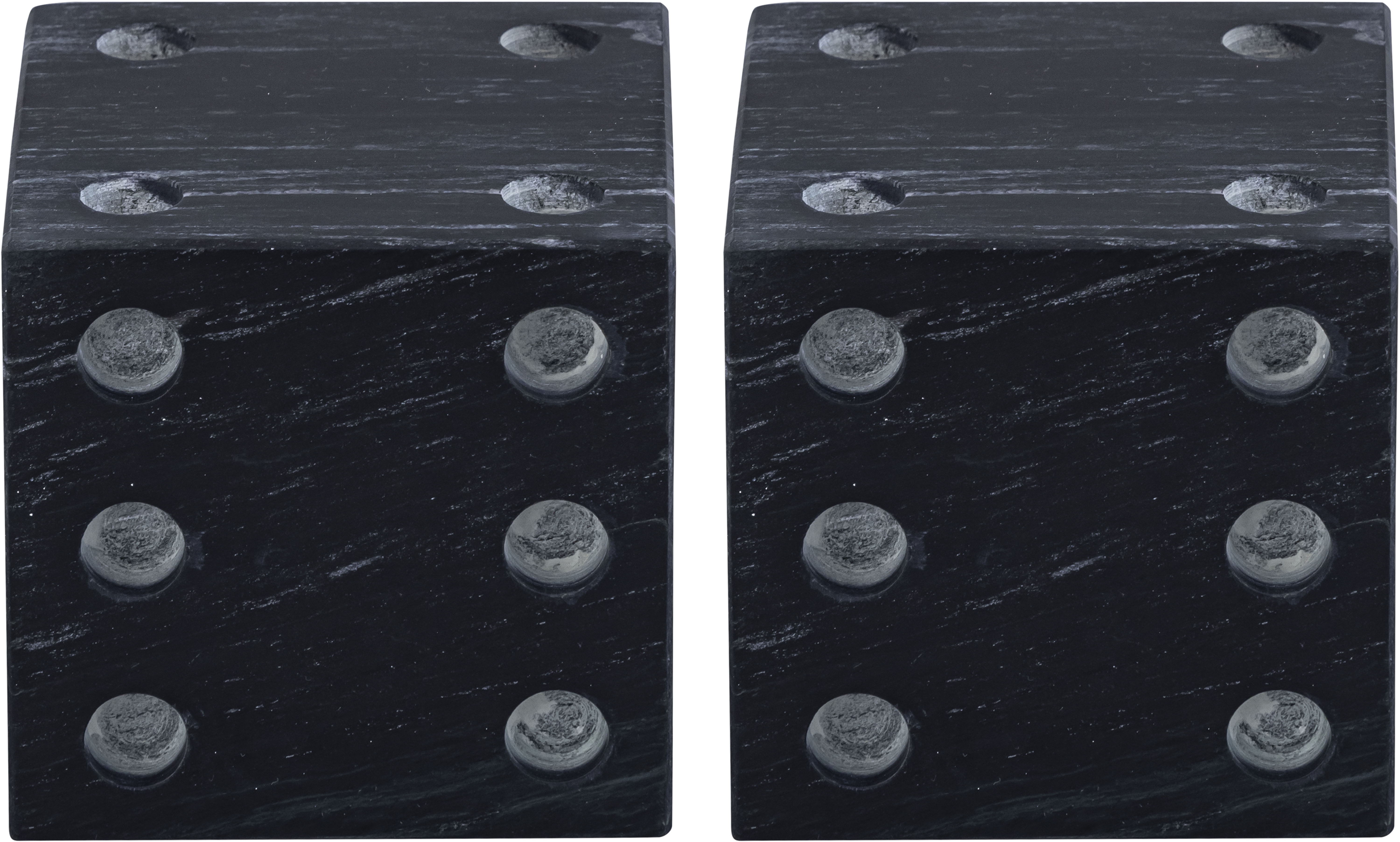 Dice - Marble Decorative - Black