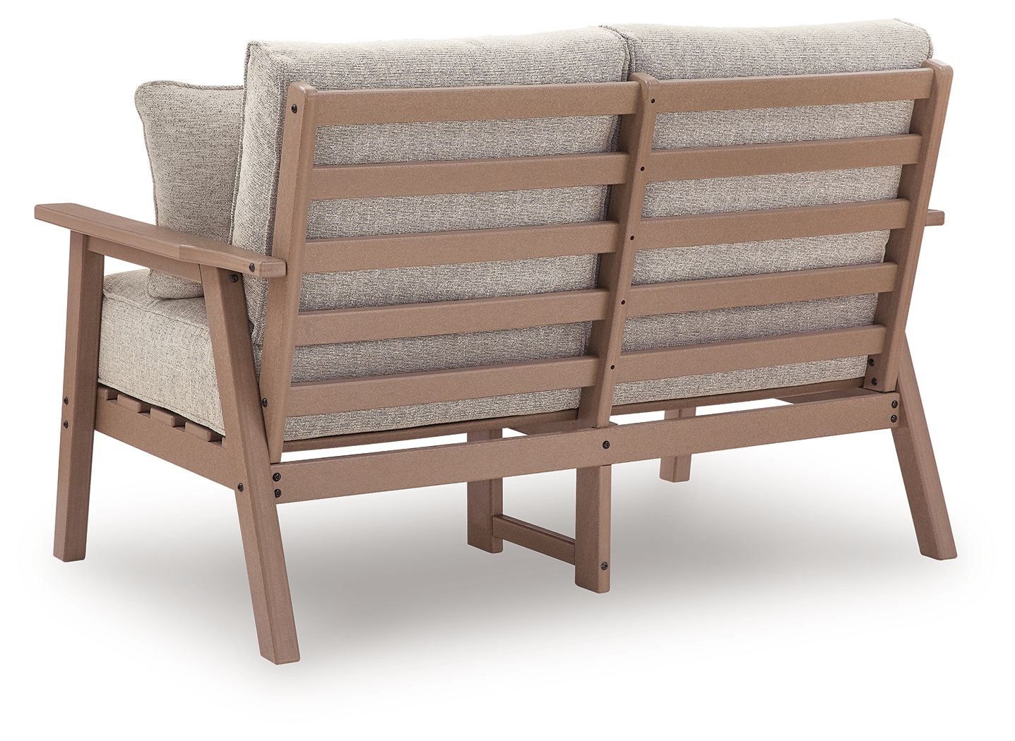 Ashley Furniture Grover Beach - Loveseat With Cushion - Driftwood - Image 4