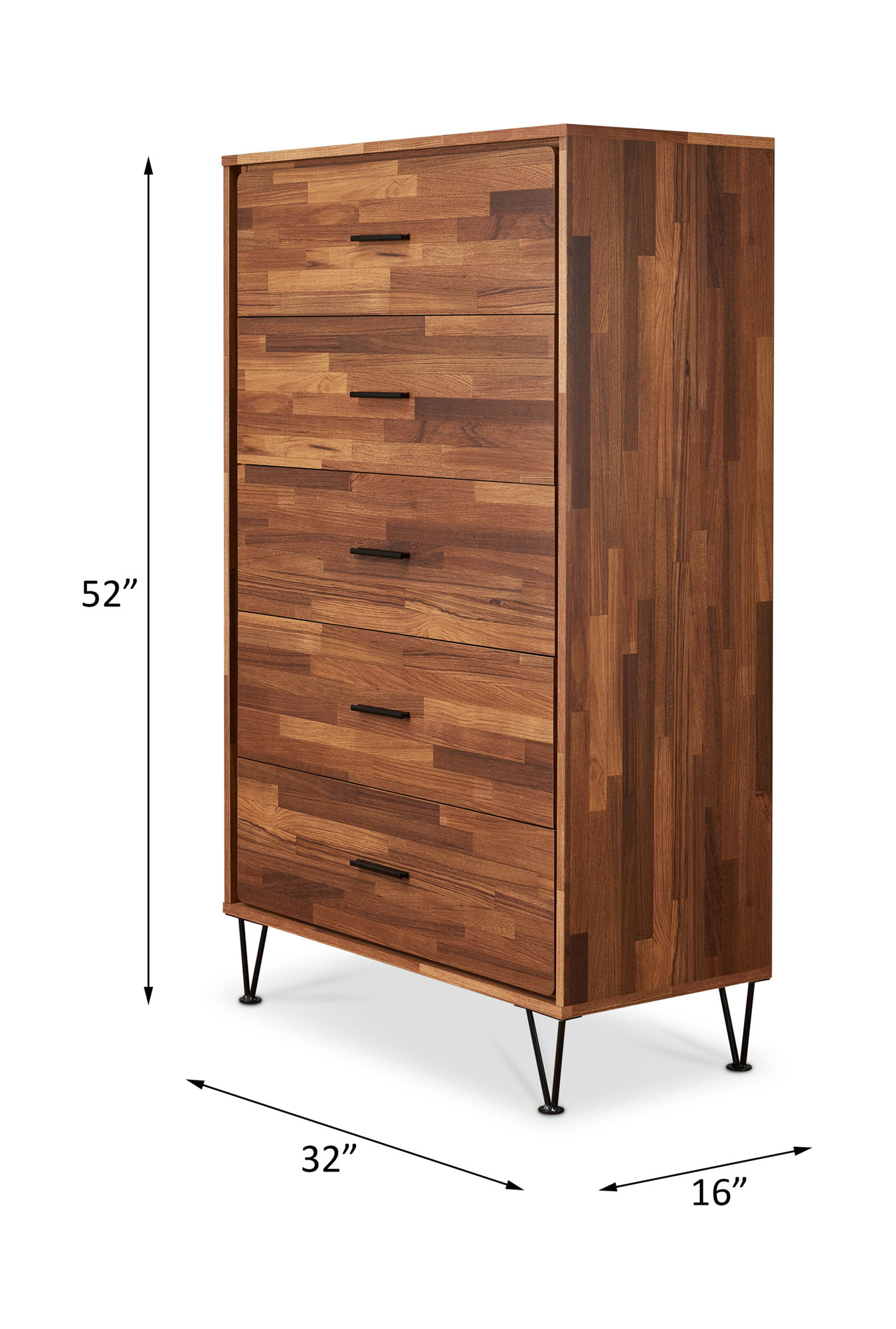 Deoss - Chest - Walnut, dark brown, view 7