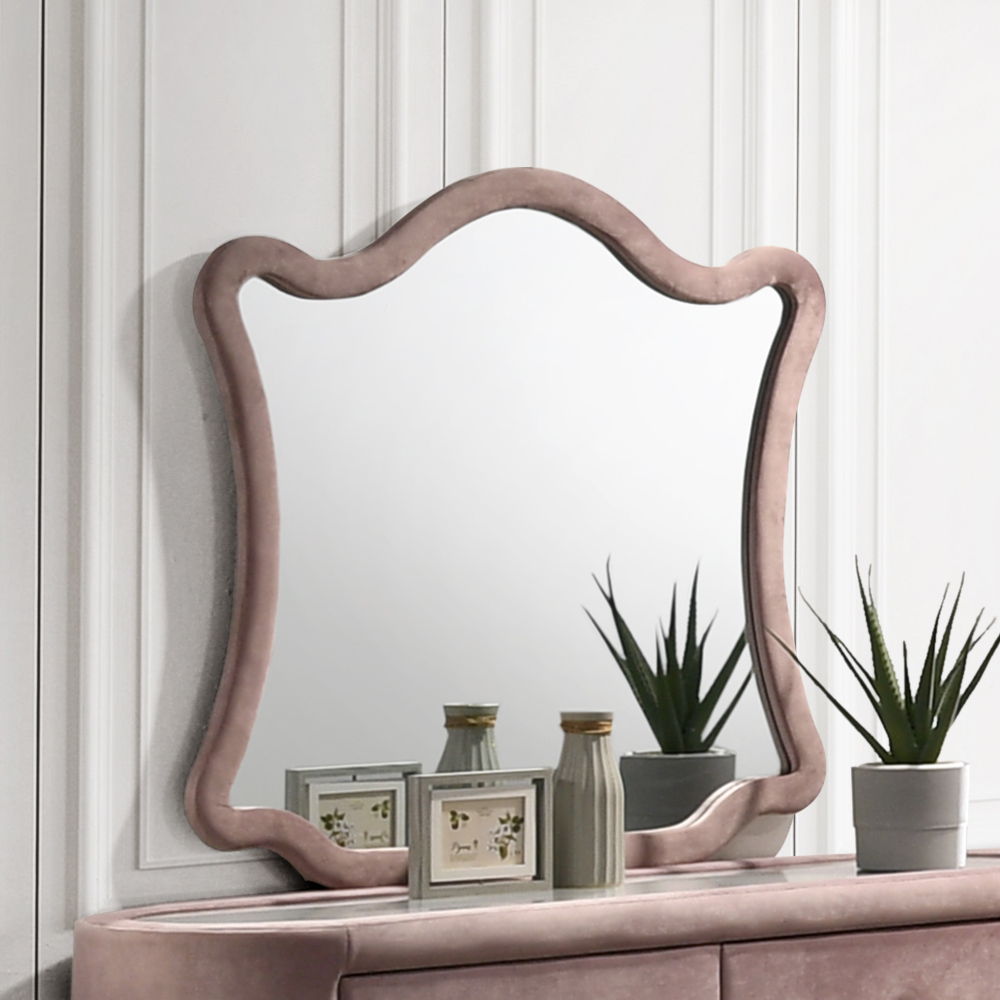 Salonia - Mirror - Pink Velvet, pink