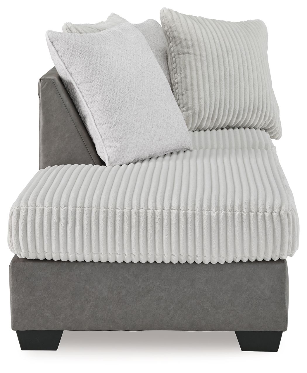 Clairette Court - Laf Corner Chaise - Alloy
