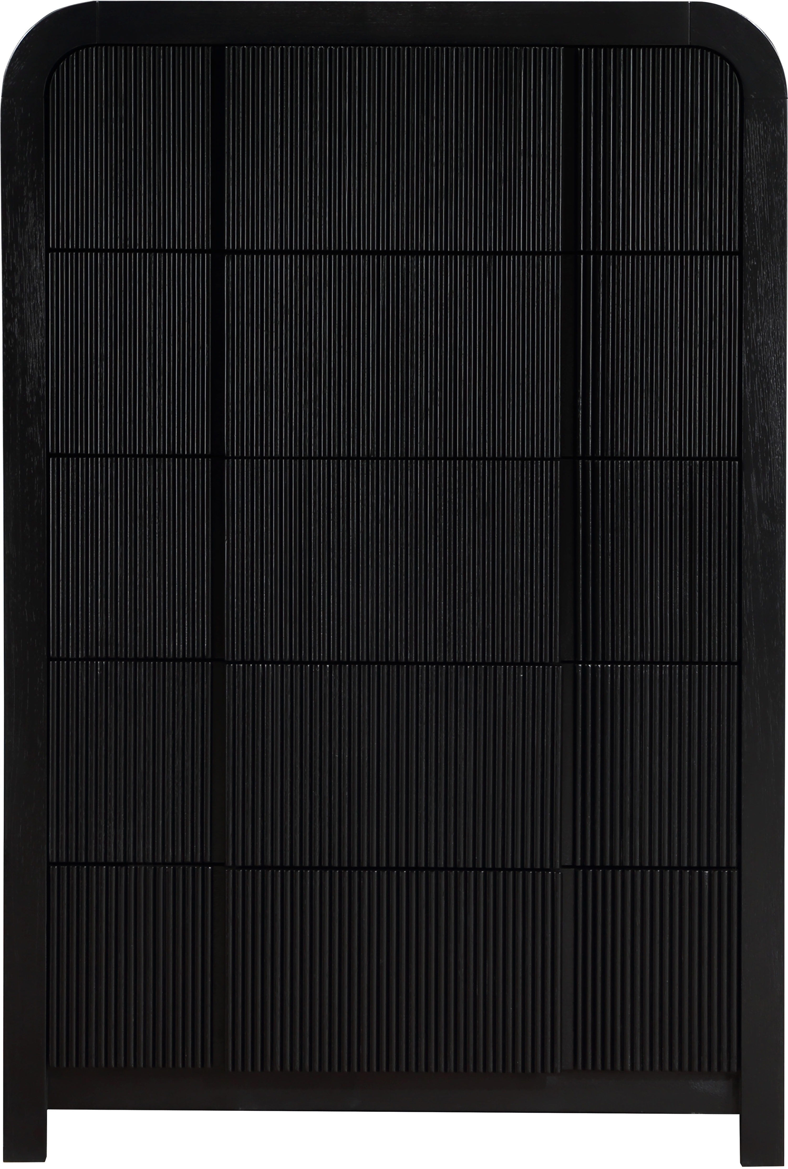 Fluted - Chest - Black