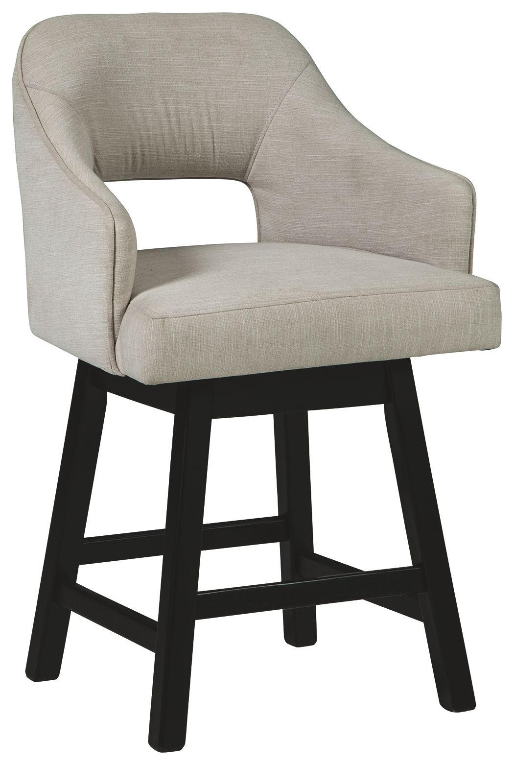 Tallenger - UPH Swivel Barstool (Set of 2) - Beige