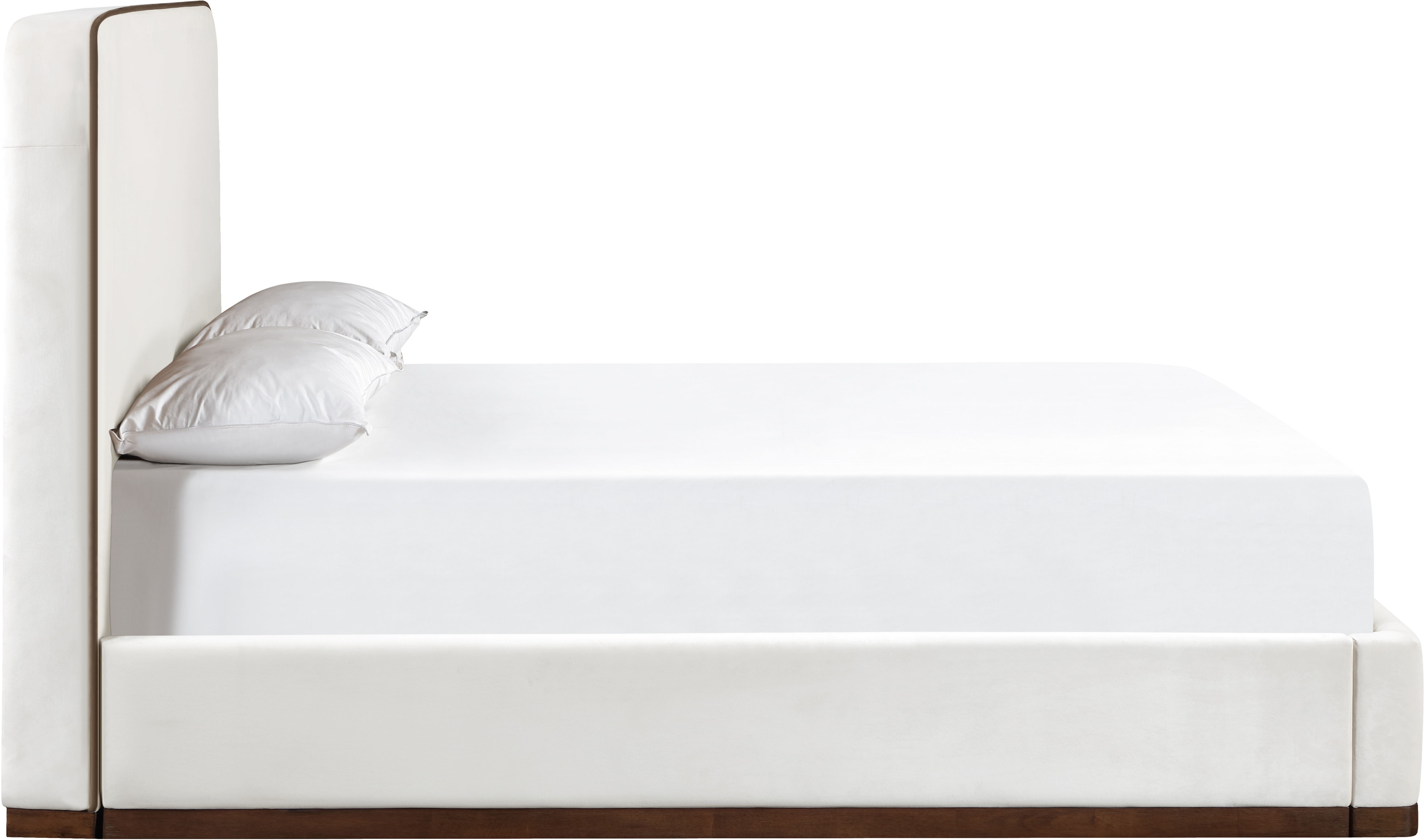 Rava - Queen Bed - Cream / Beige