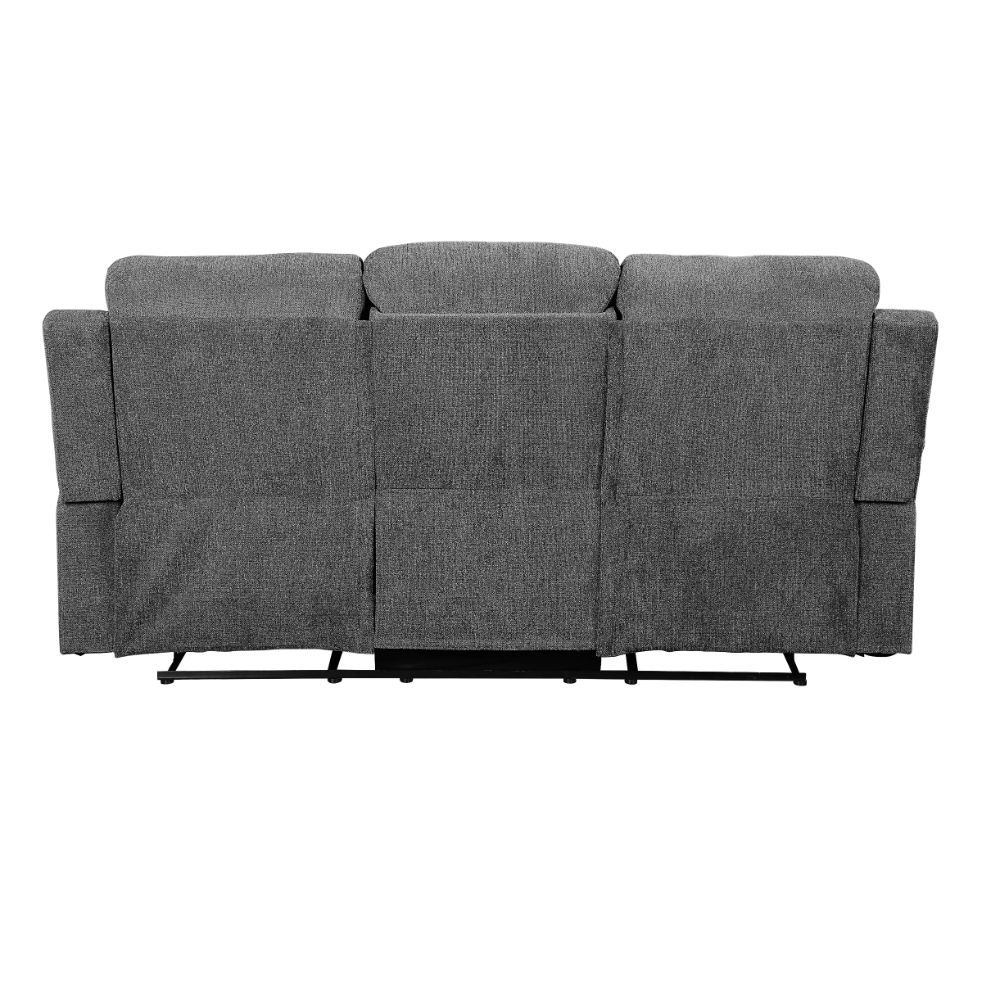Kalen - Motion Sofa - Gray Chenille, dark gray, view 4