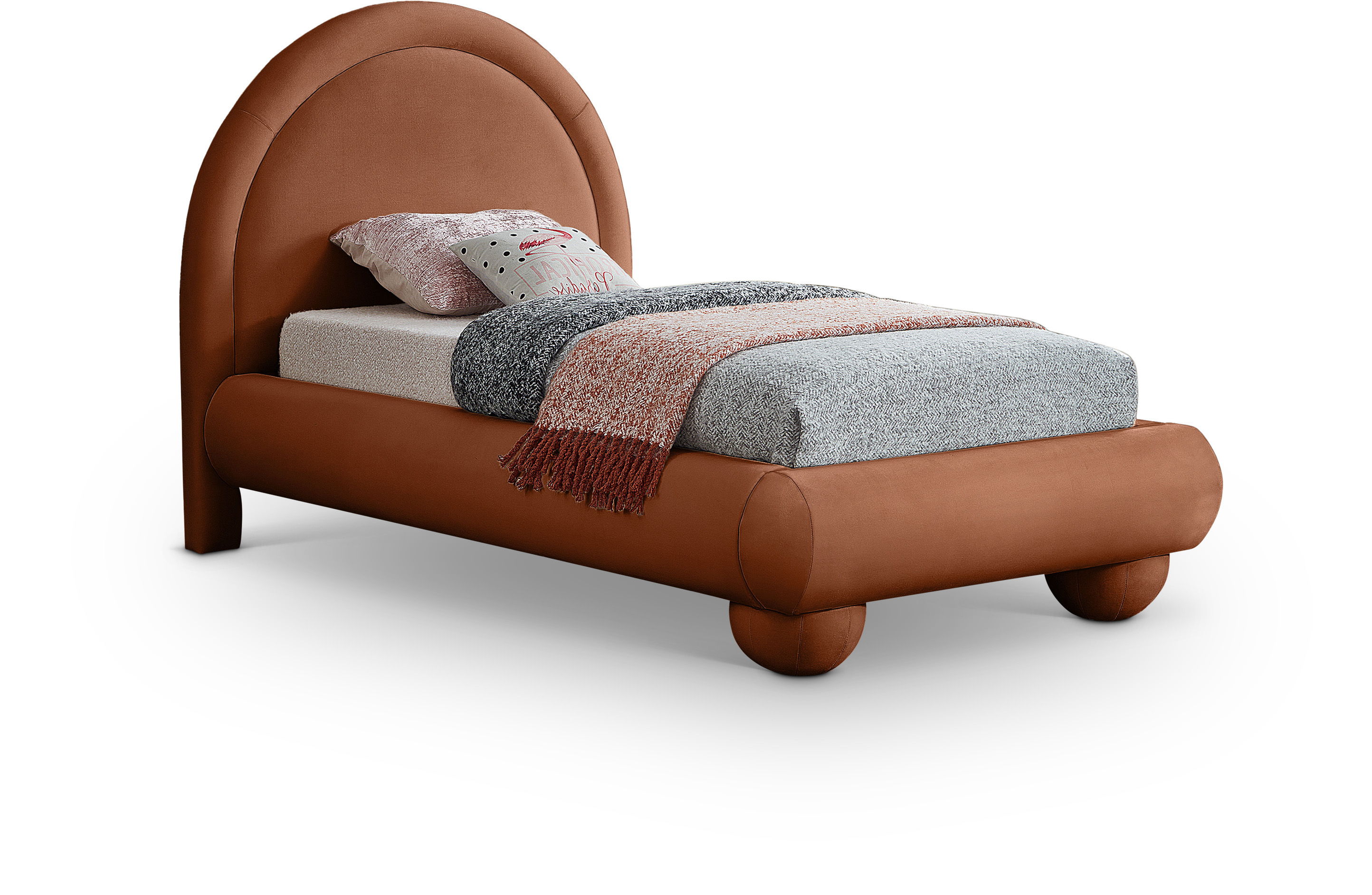 Madrid - Twin Bed - Cognac