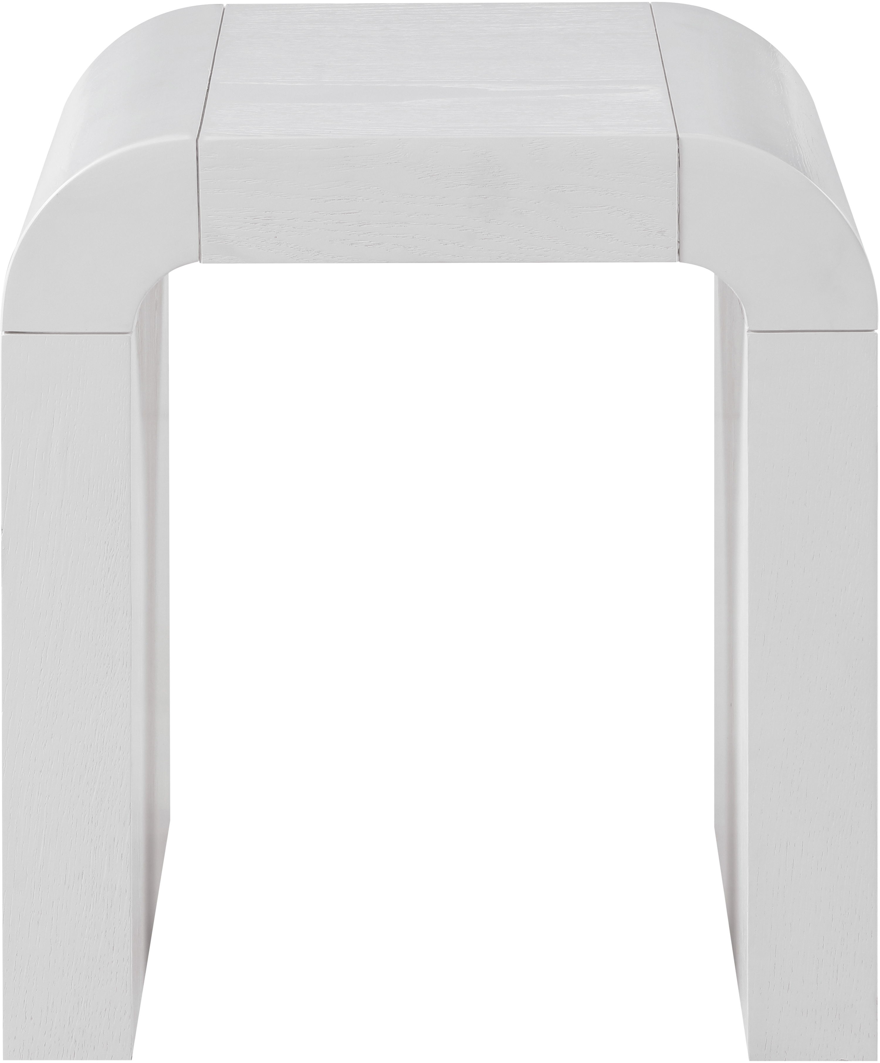 Toulon - Oak Veneer End Table - White