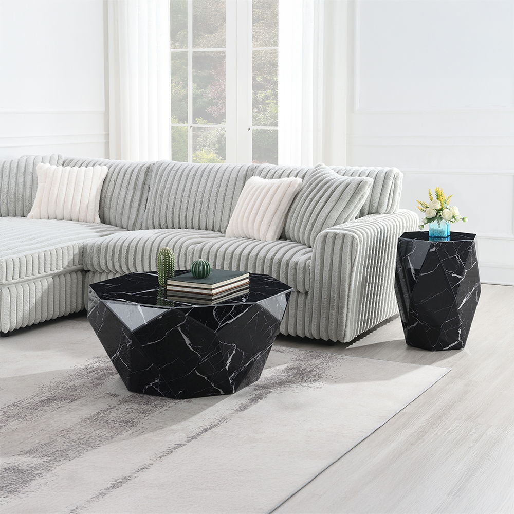 Dara - End Table - Black, black, view 5