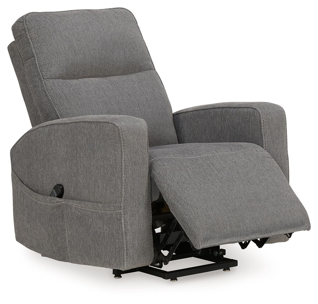 Ashley Furniture Starganza - Power Lift Recliner - Gray - Image 3