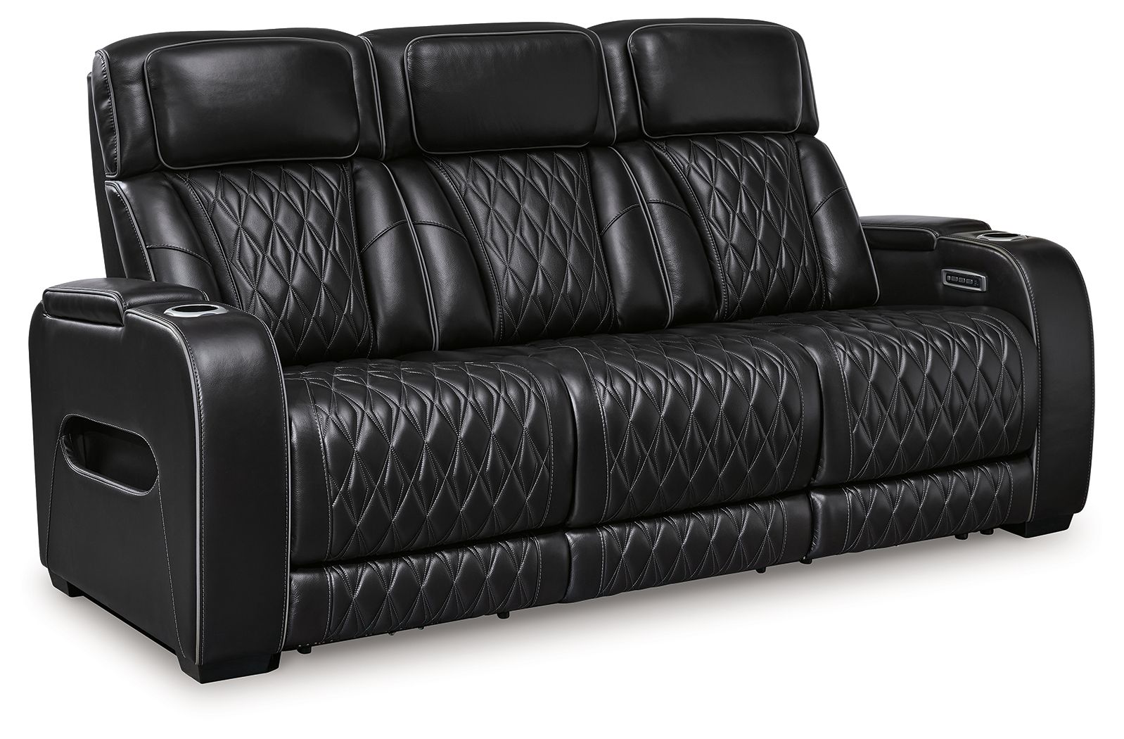 Boyington - Power Reclining Sofa With Adj Headrest - Black