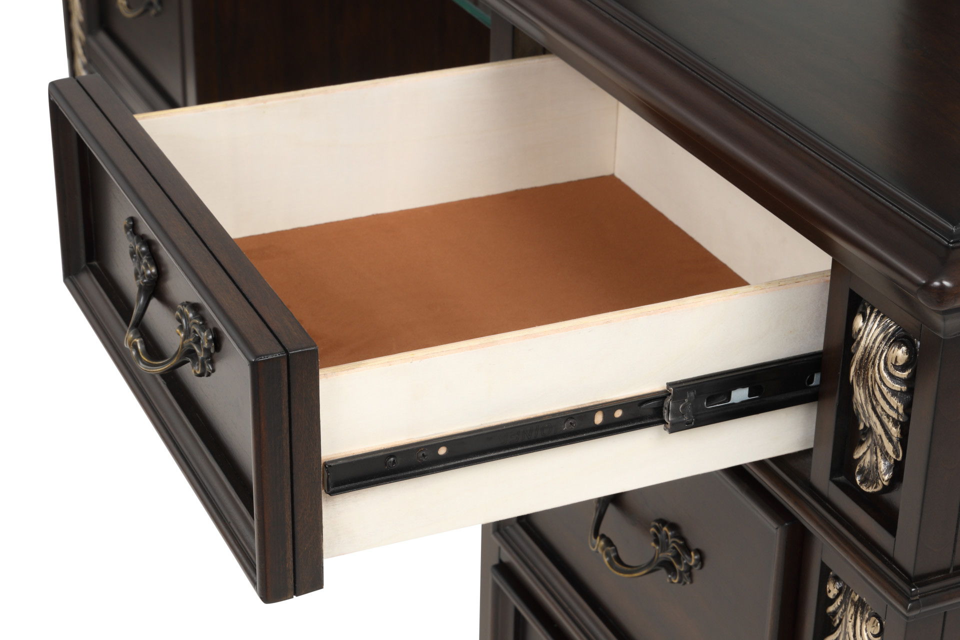 Maximus - Vanity Table - Madeira, dark brown, view 5